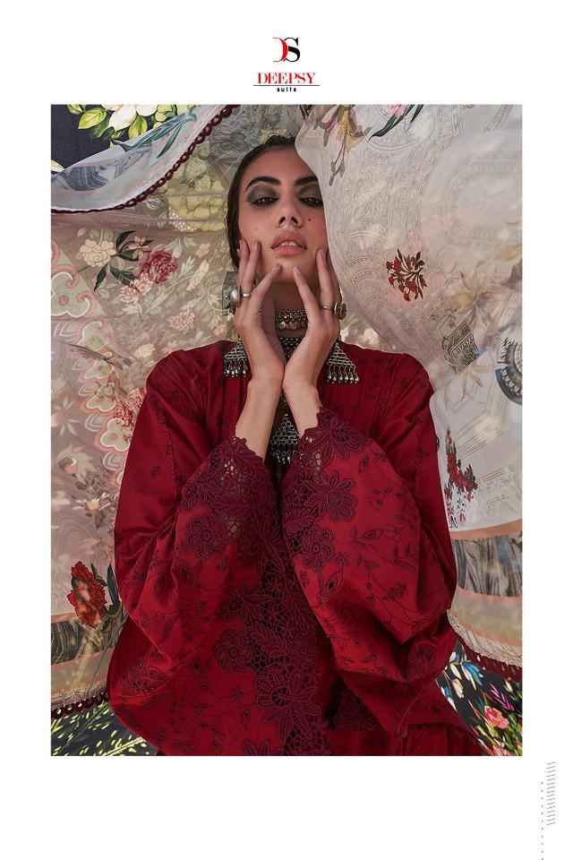 DEEPSY MUSHQ VOL 2 PAKISTANI DESIGNER SUITS ( 5 PCS CATALOG )