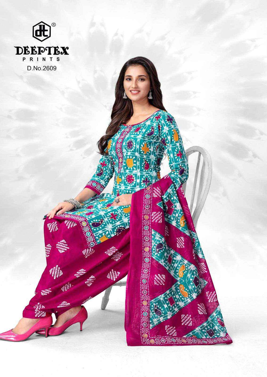 DEEPTEX PRINTS BATIK PLUS VOL 26 COTTON SALWAR SUIT ( 10 pcs catalog )