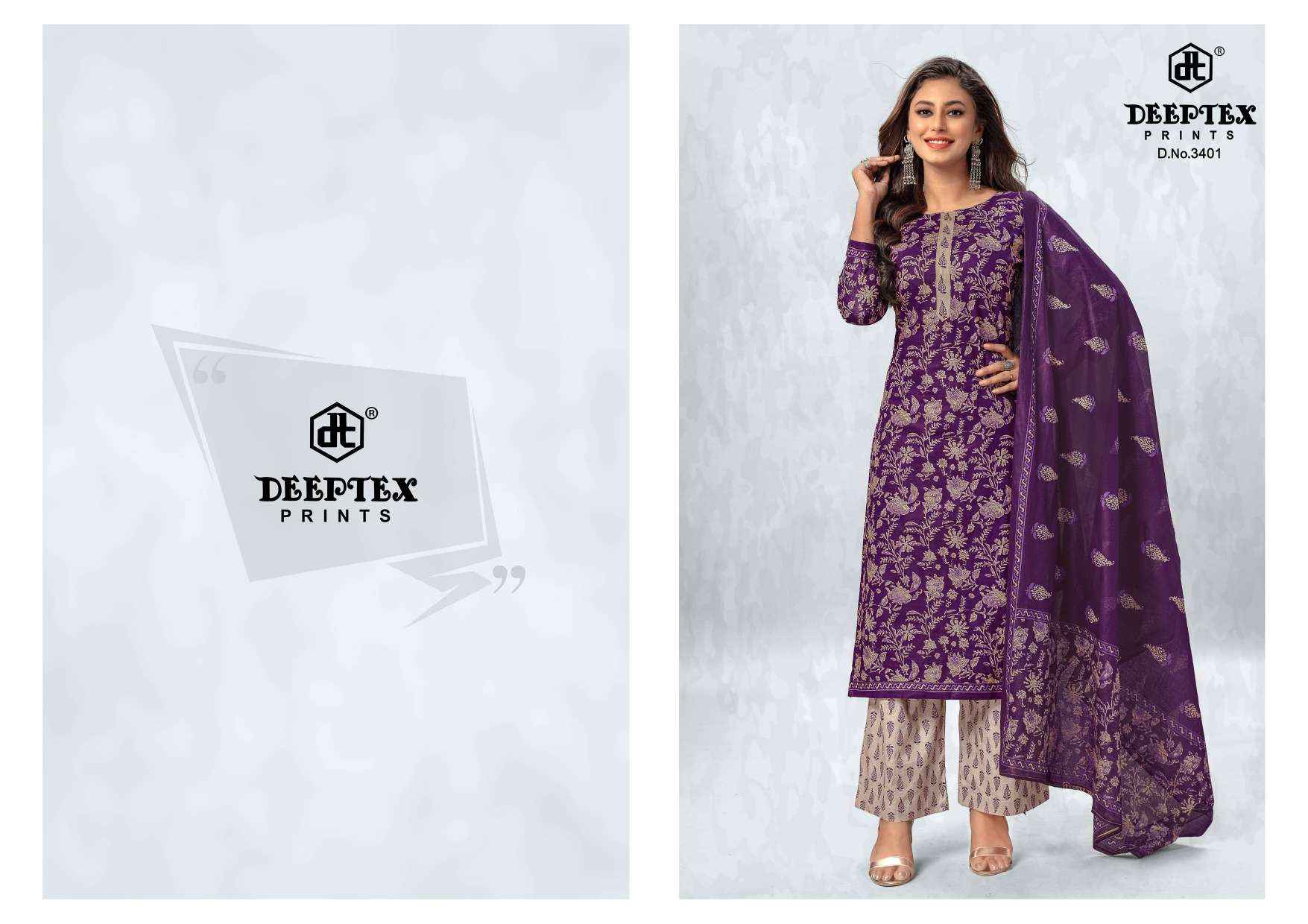 DEEPTEX PRINTS CHIEF GUEST VOL 34 COTTON PRINT SALWAR SUIT ( 15 PCS CATALOG )