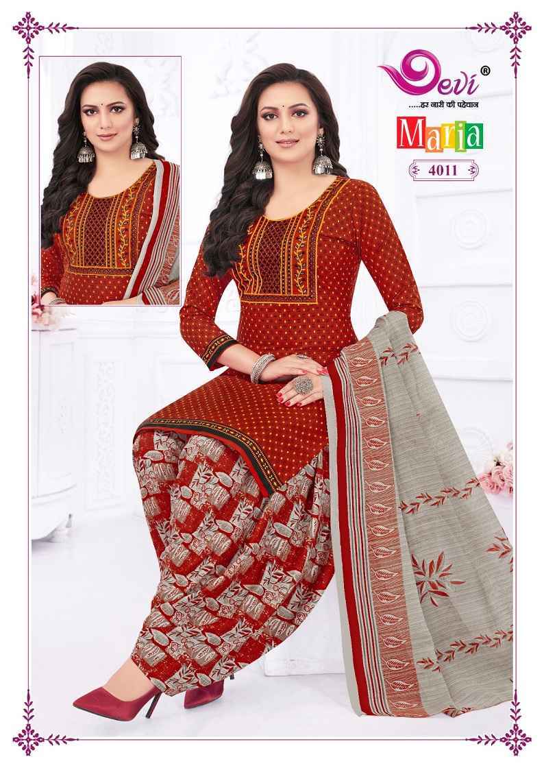 Devi Marina Vol-4 Indo Cotton Readymade Suits ( 12 pcs Catalogue )