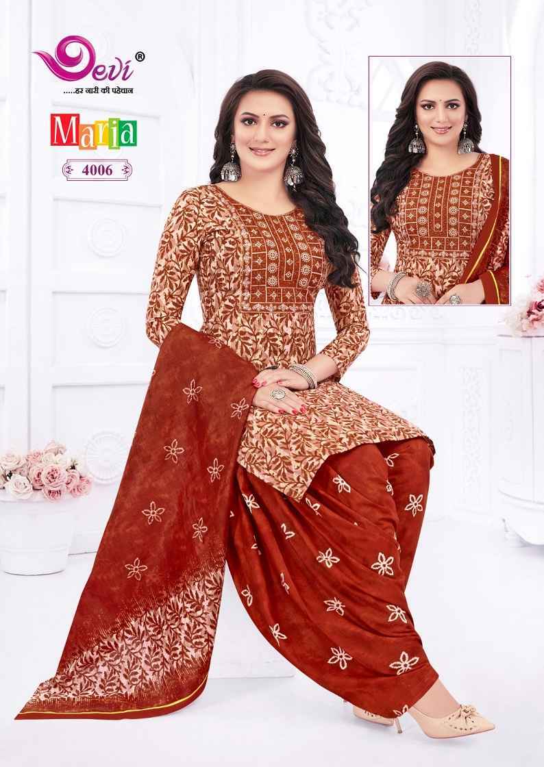 Devi Marina Vol-4 Indo Cotton Readymade Suits ( 12 pcs Catalogue )