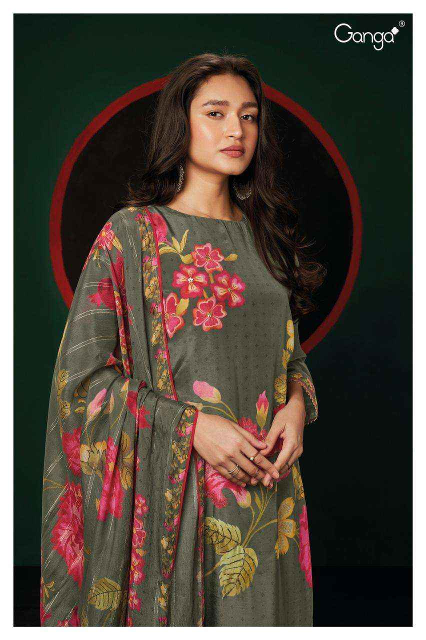 Ganga Leida 2040 Premium Designs Fancy Crape Suit ( 4 pcs catalog )