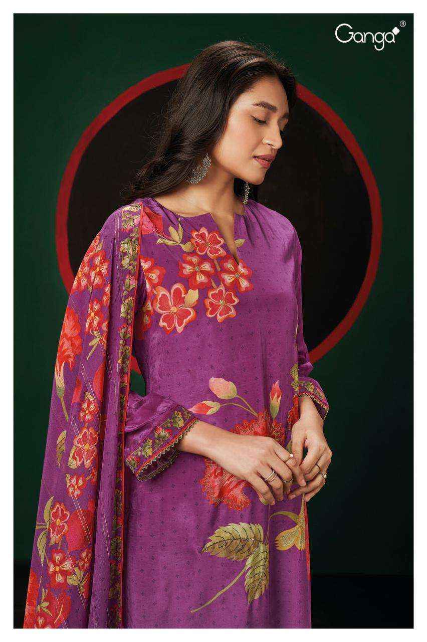 Ganga Leida 2040 Premium Designs Fancy Crape Suit ( 4 pcs catalog )