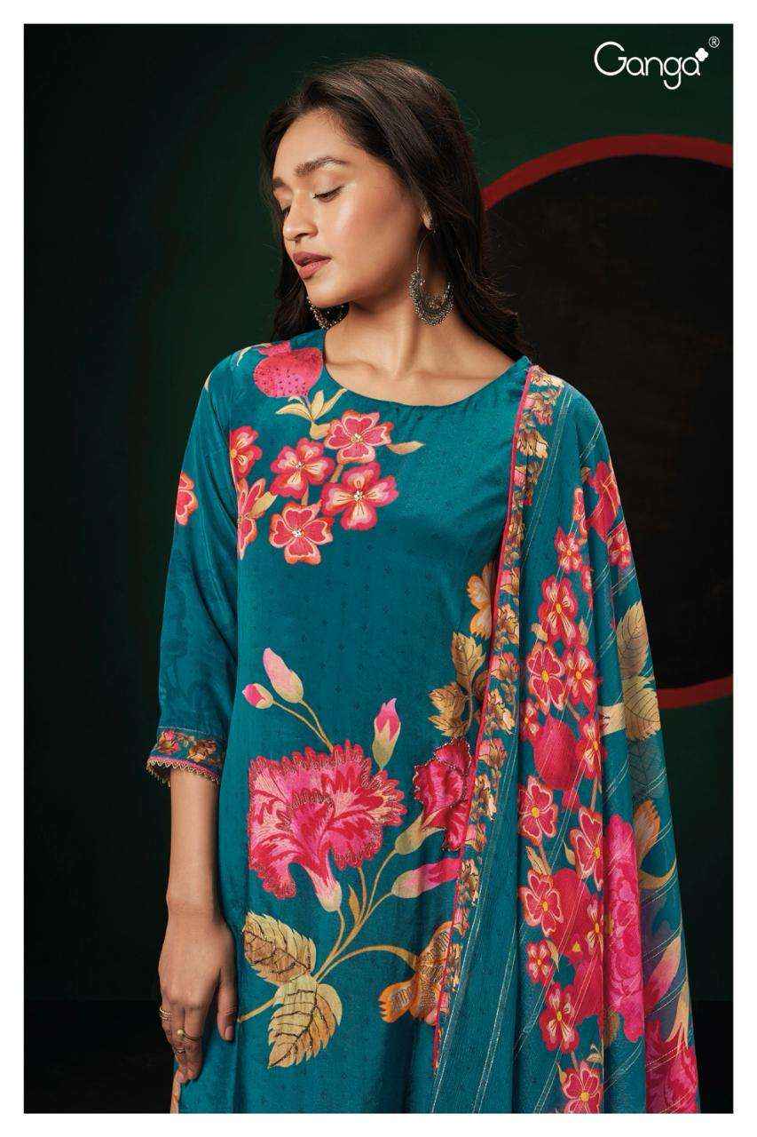 Ganga Leida 2040 Premium Designs Fancy Crape Suit ( 4 pcs catalog )