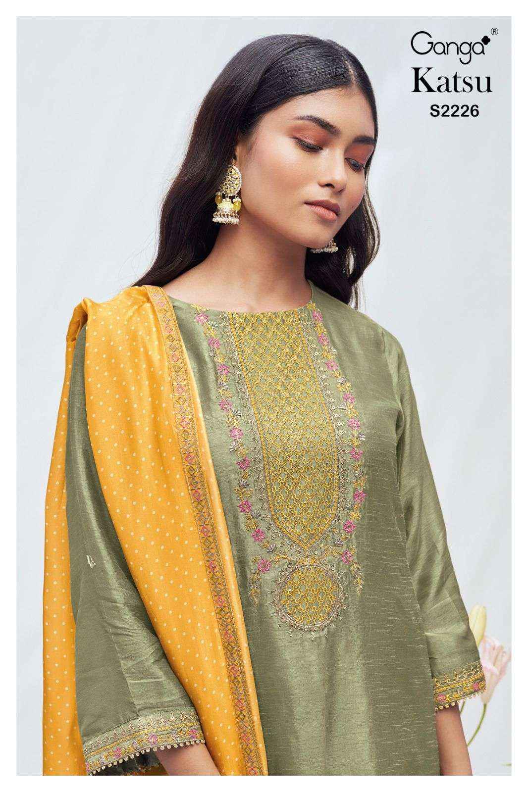 Ganga Vanya 1040 Fancy Exclusive Silk Salwar Suit Catalog Wholesaler ( 1 pcs catalog )