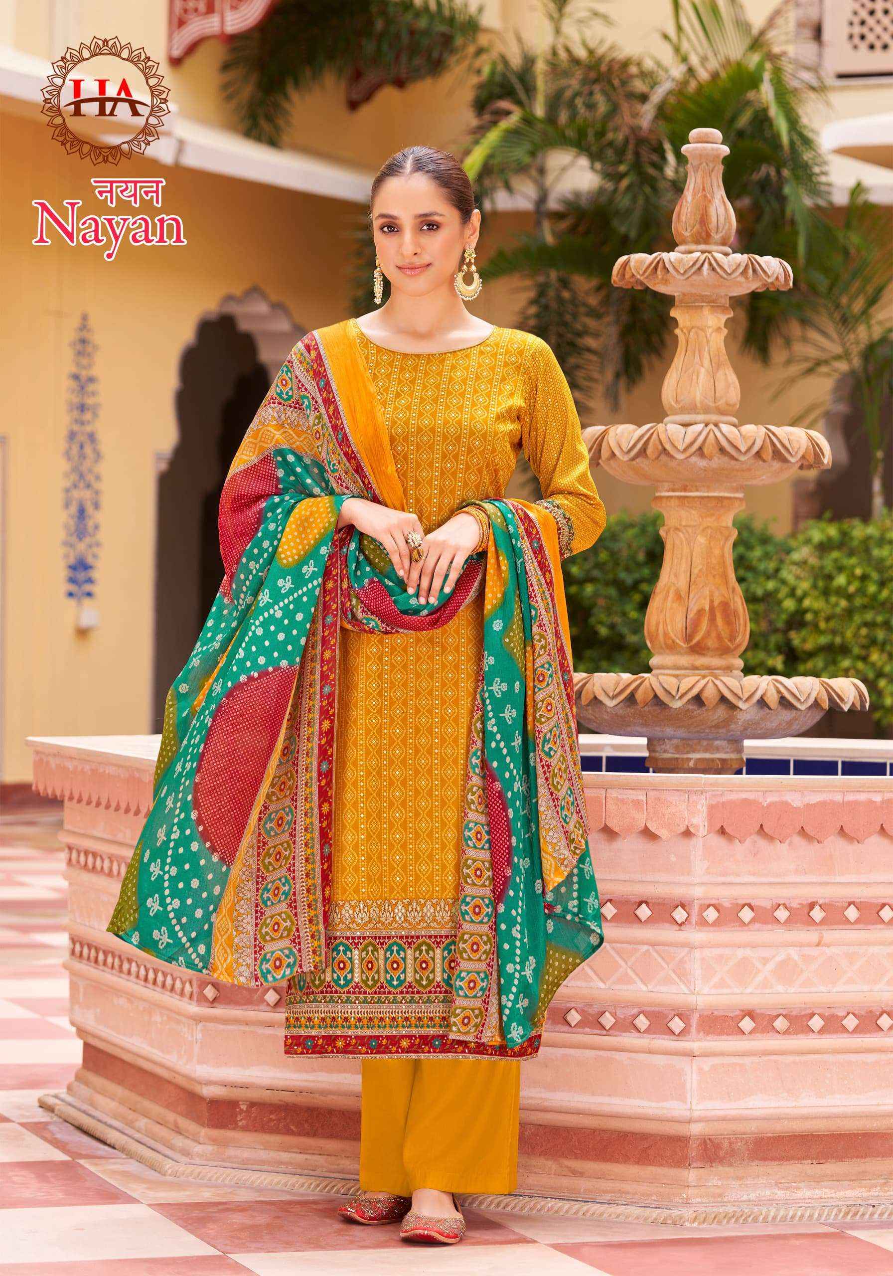 HARSHIT FASHION HUB NAYAN JAM COTTON PRINT SALWAR SUIT ( 8 pcs catalog )