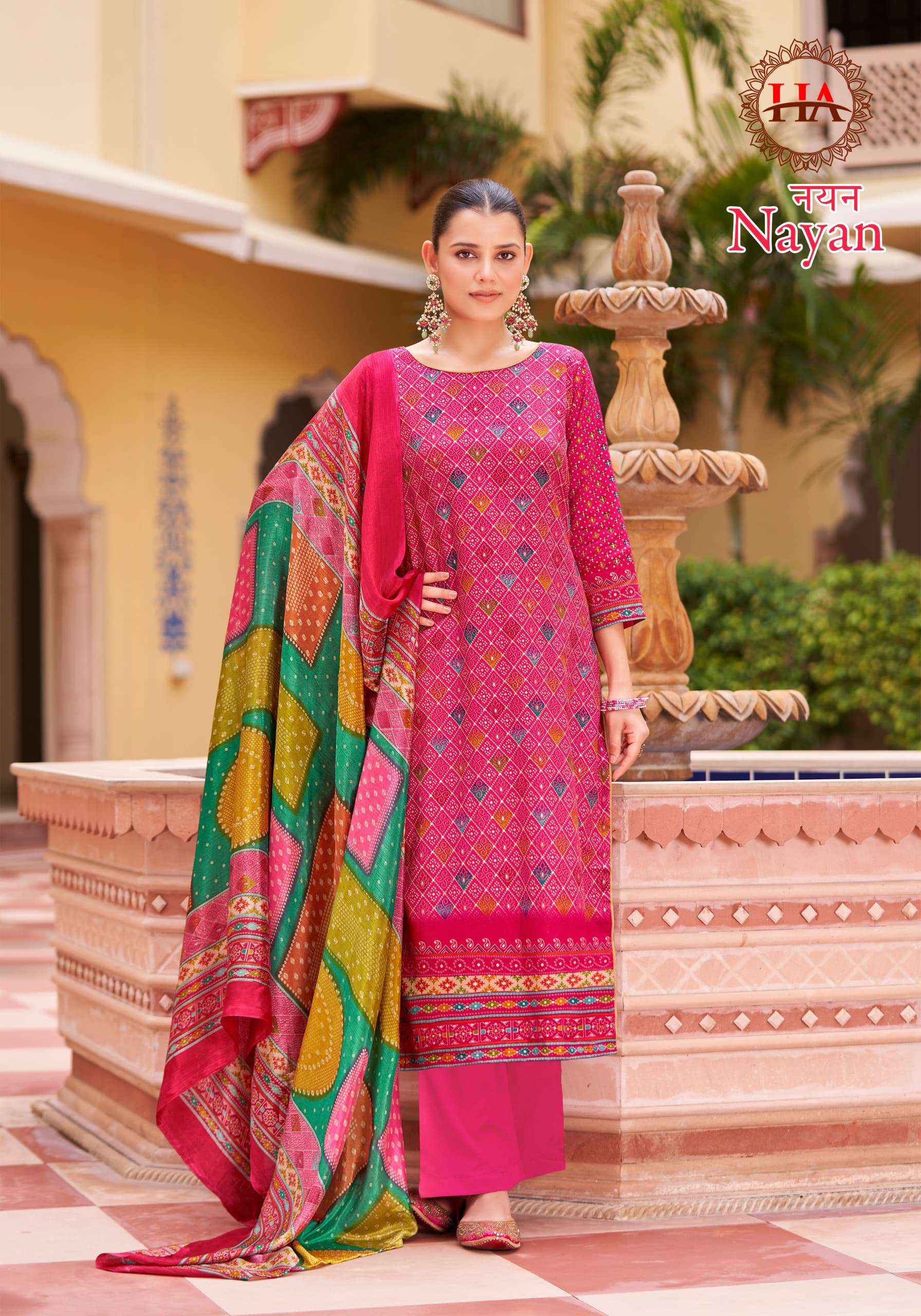 HARSHIT FASHION HUB NAYAN JAM COTTON PRINT SALWAR SUIT ( 8 pcs catalog )