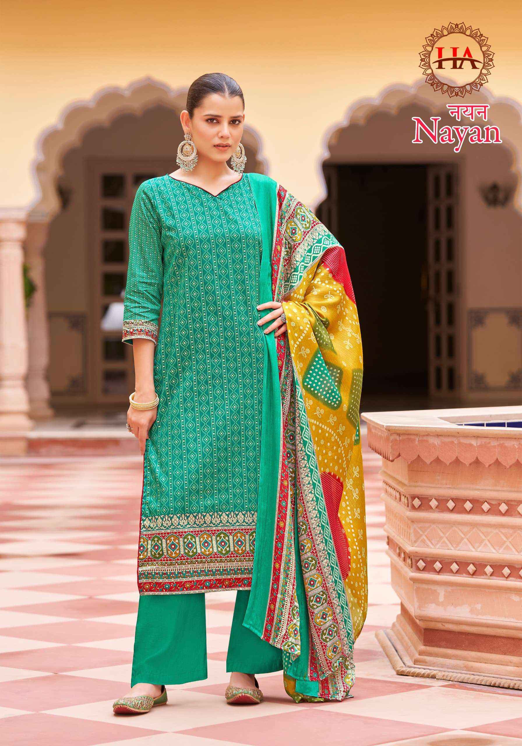 HARSHIT FASHION HUB NAYAN JAM COTTON PRINT SALWAR SUIT ( 8 pcs catalog )