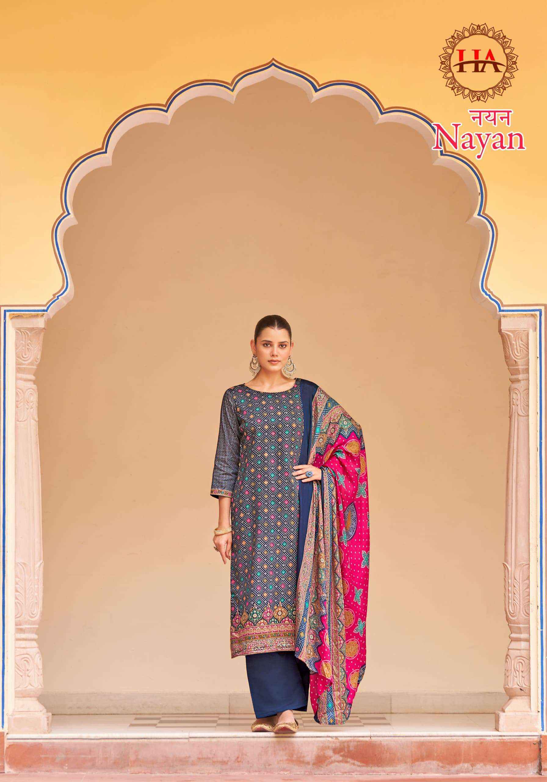 HARSHIT FASHION HUB NAYAN JAM COTTON PRINT SALWAR SUIT ( 8 pcs catalog )