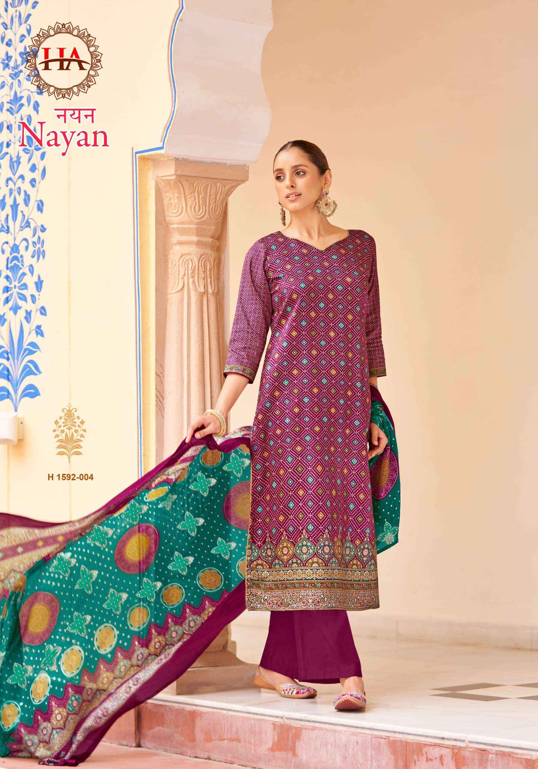 HARSHIT FASHION HUB NAYAN JAM COTTON PRINT SALWAR SUIT ( 8 pcs catalog )