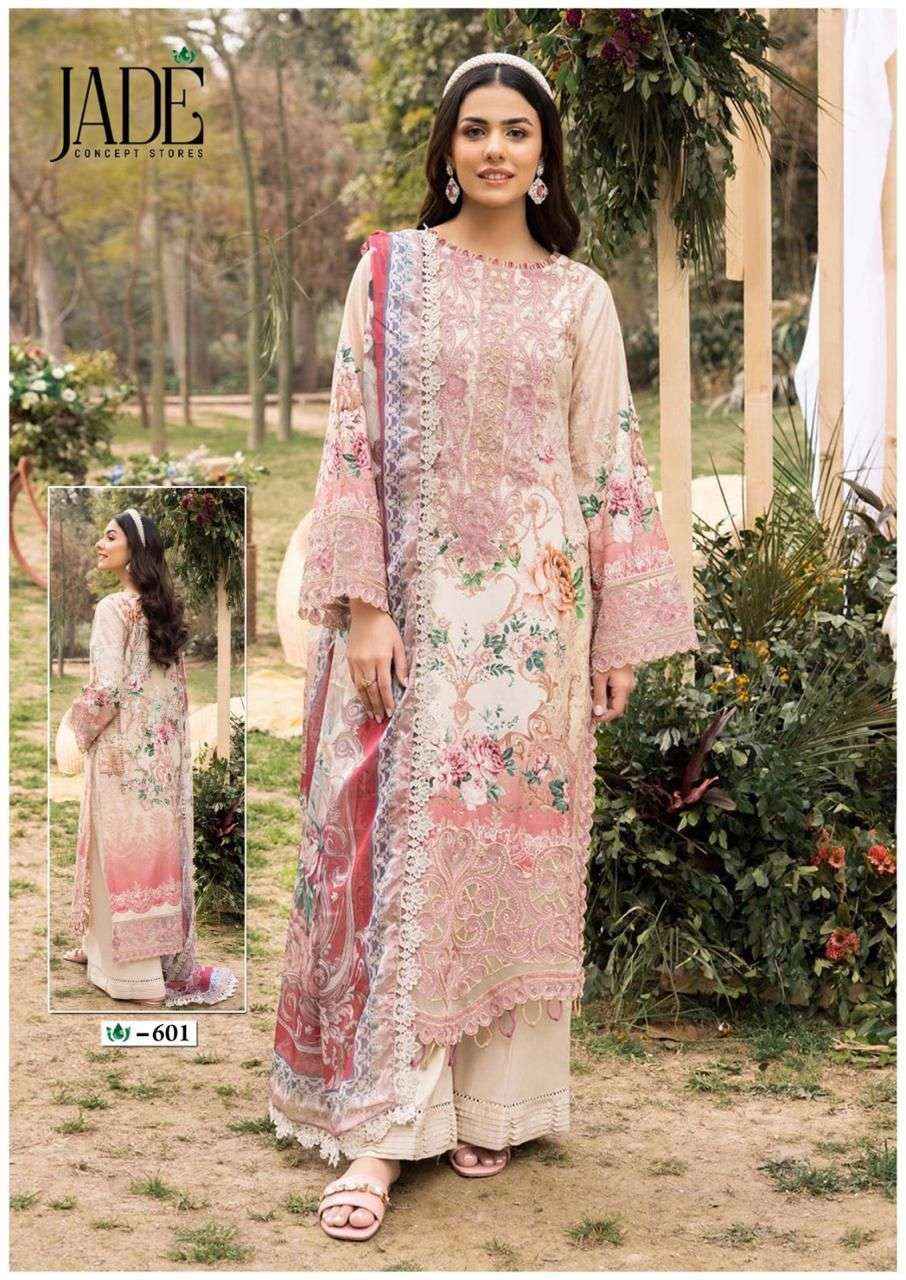 JADE CRIMSON EXCLUSIVE HEAVY LAWN COLLECTION VOL 6 DRESS MATERIAL ( 6 PCS CATALOG )