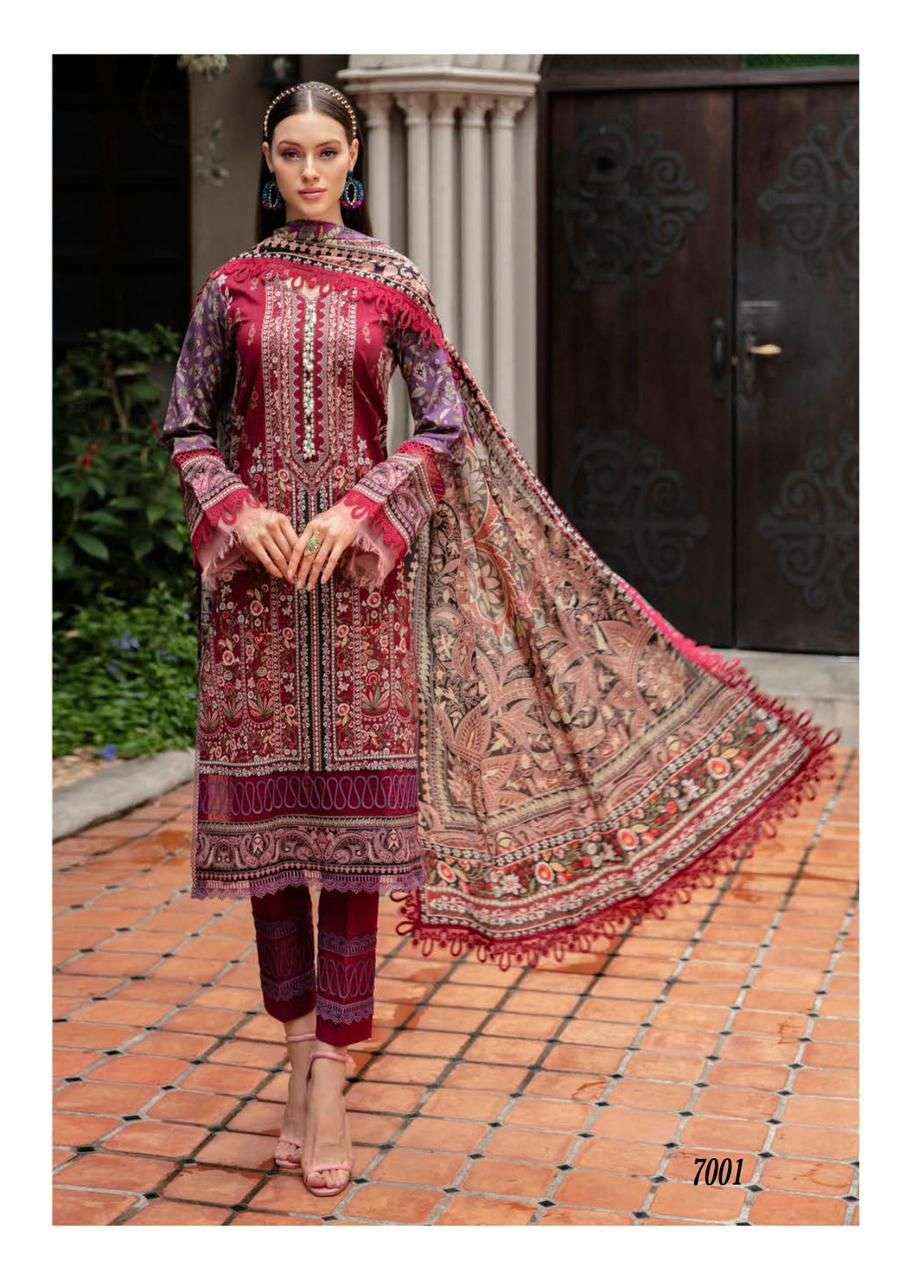 JADE CRIMSON EXCLUSIVE HEAVY LAWN COLLECTION VOL 7 COTTON SALWAR SUIT ( 6 PCS CATALOG )