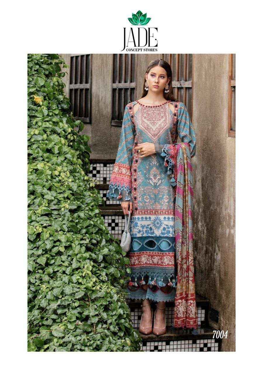 JADE CRIMSON EXCLUSIVE HEAVY LAWN COLLECTION VOL 7 COTTON SALWAR SUIT ( 6 PCS CATALOG )