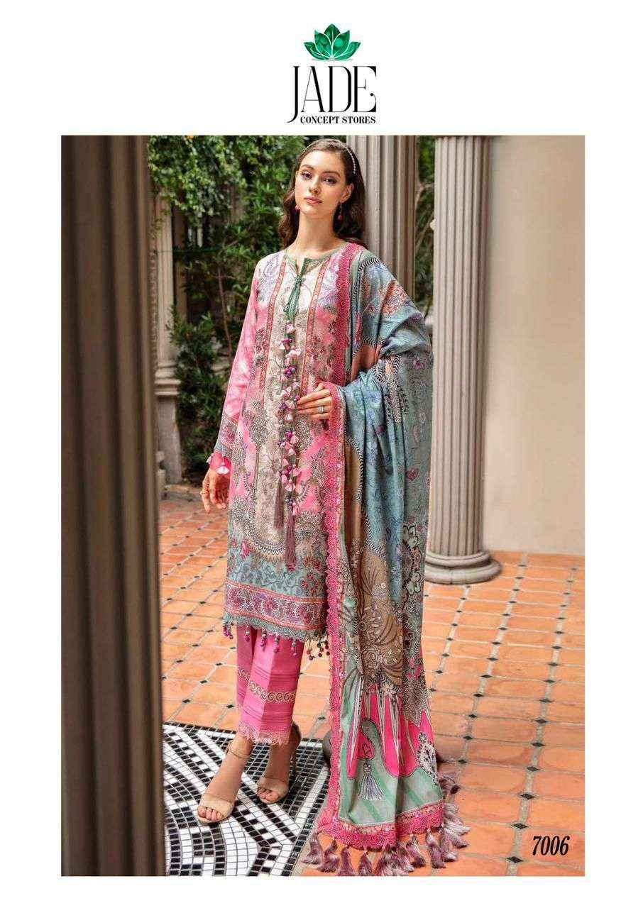 JADE CRIMSON EXCLUSIVE HEAVY LAWN COLLECTION VOL 7 COTTON SALWAR SUIT ( 6 PCS CATALOG )