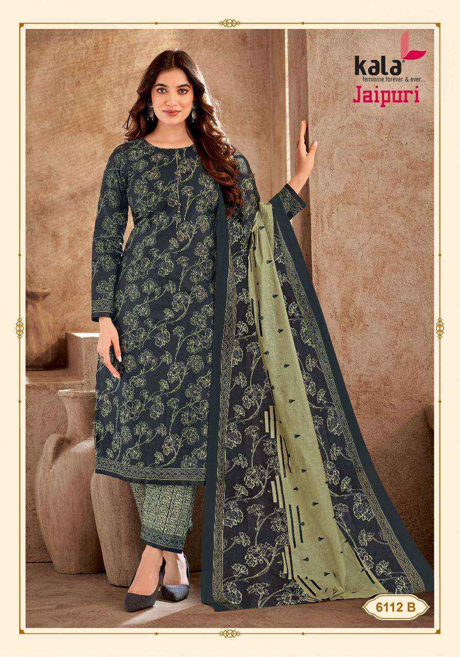 KALA FASHION JAIPURI VOL 5 COTTON DRESS MATERIAL ( 12 PCS CATALOG )