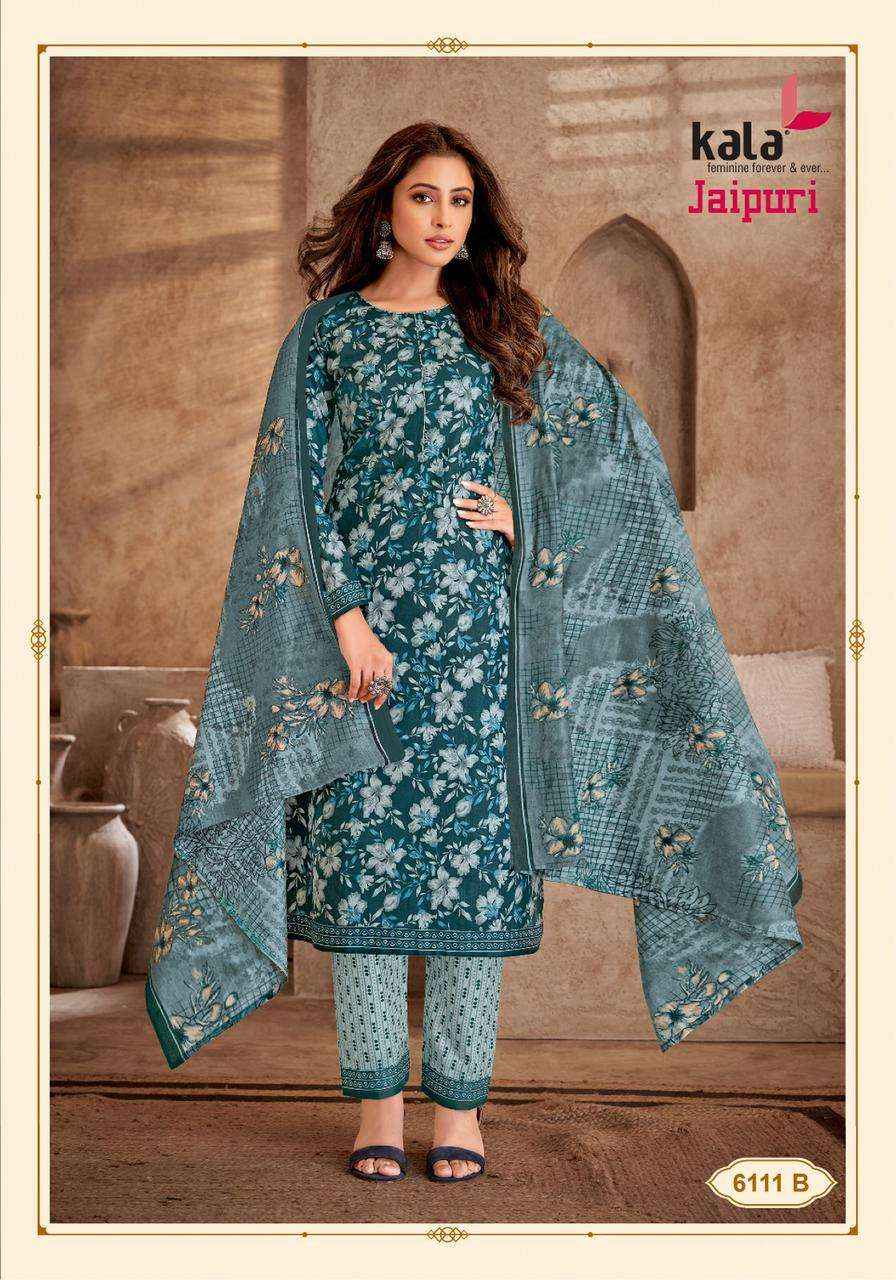 KALA FASHION JAIPURI VOL 5 COTTON DRESS MATERIAL ( 12 PCS CATALOG )