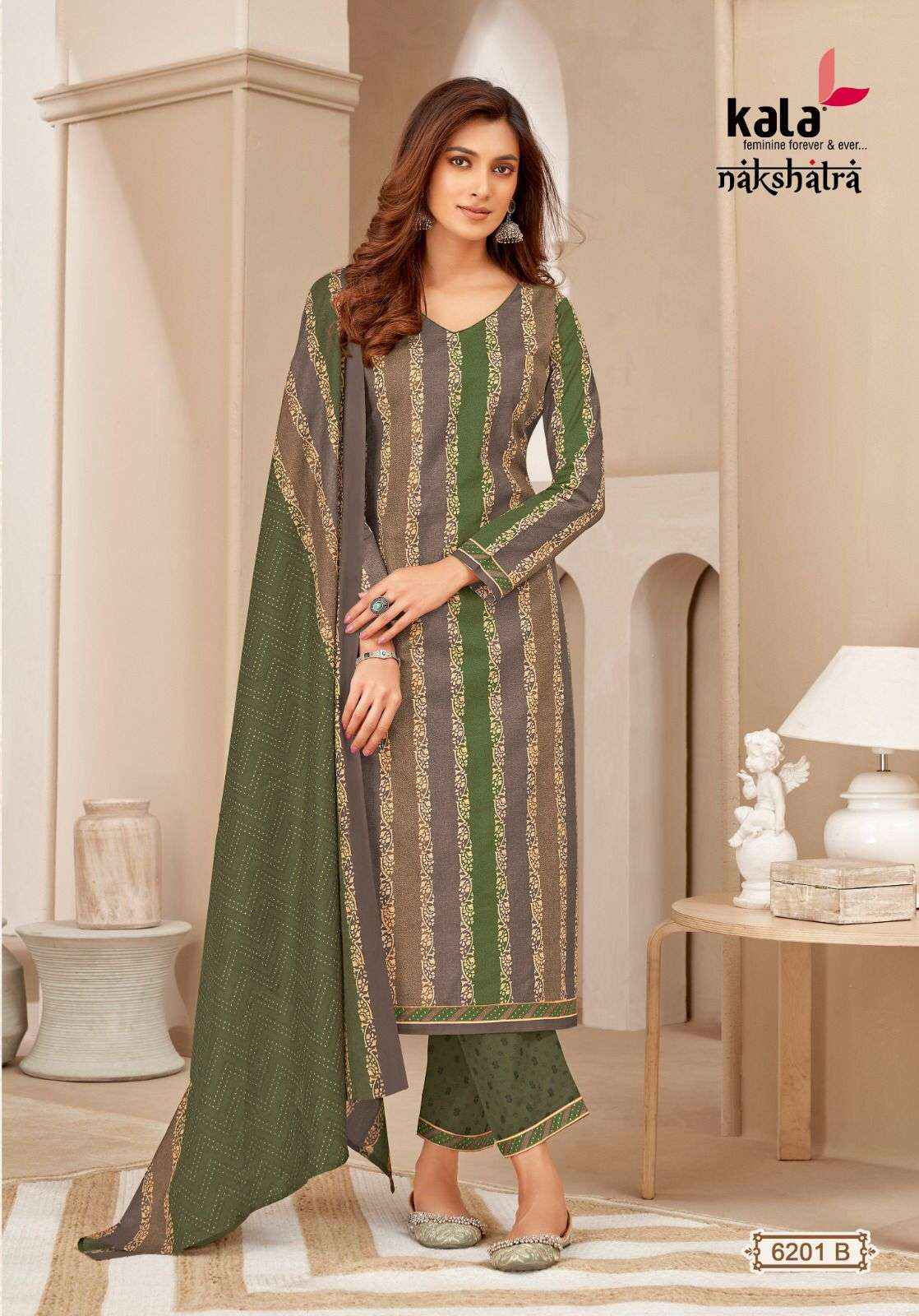 KALA FASHION NAKSHATRA VOL 2 COTTON SALWAR KAMEEZ ( 12 PCS CATALOG )