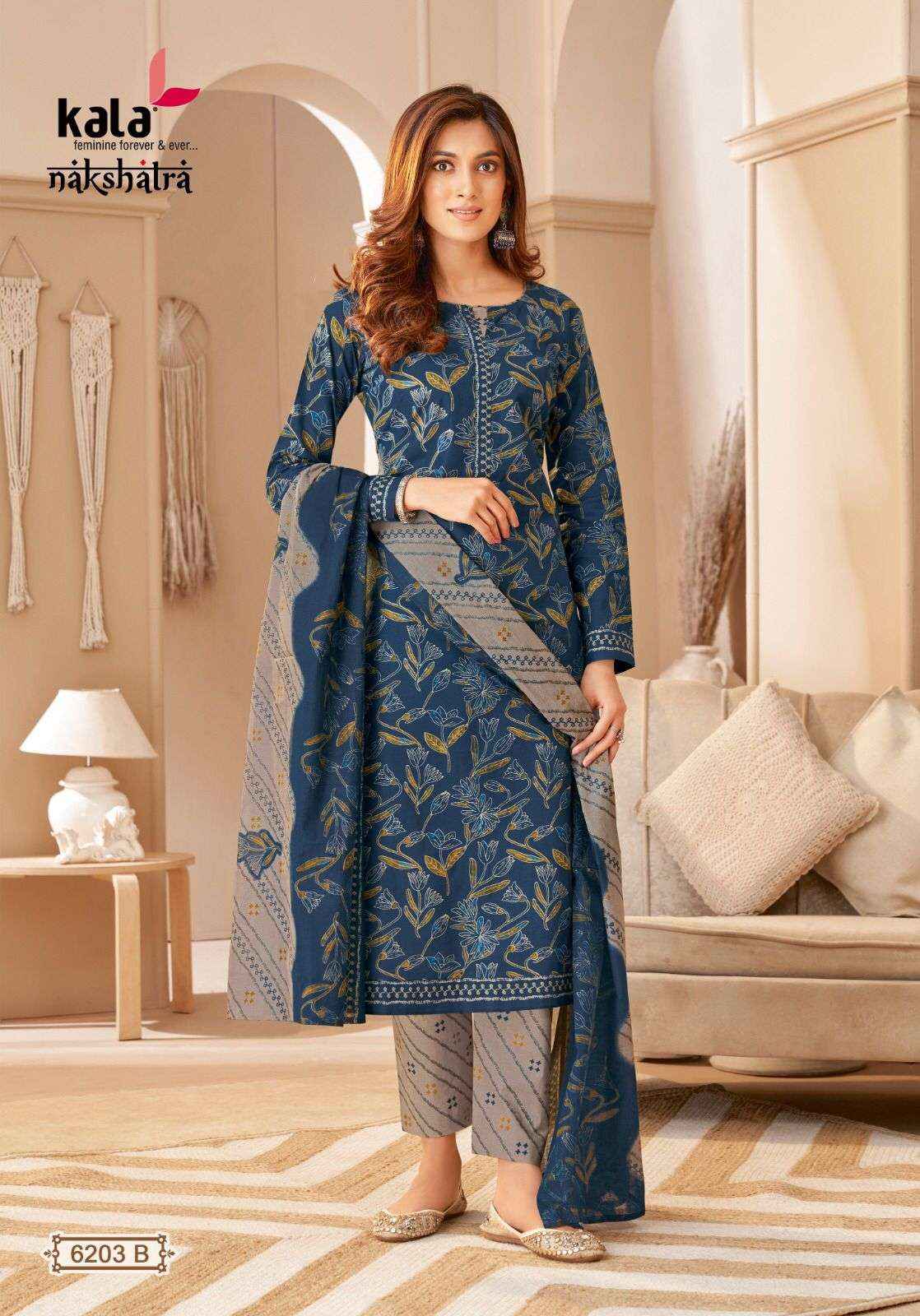 KALA FASHION NAKSHATRA VOL 2 COTTON SALWAR KAMEEZ ( 12 PCS CATALOG )