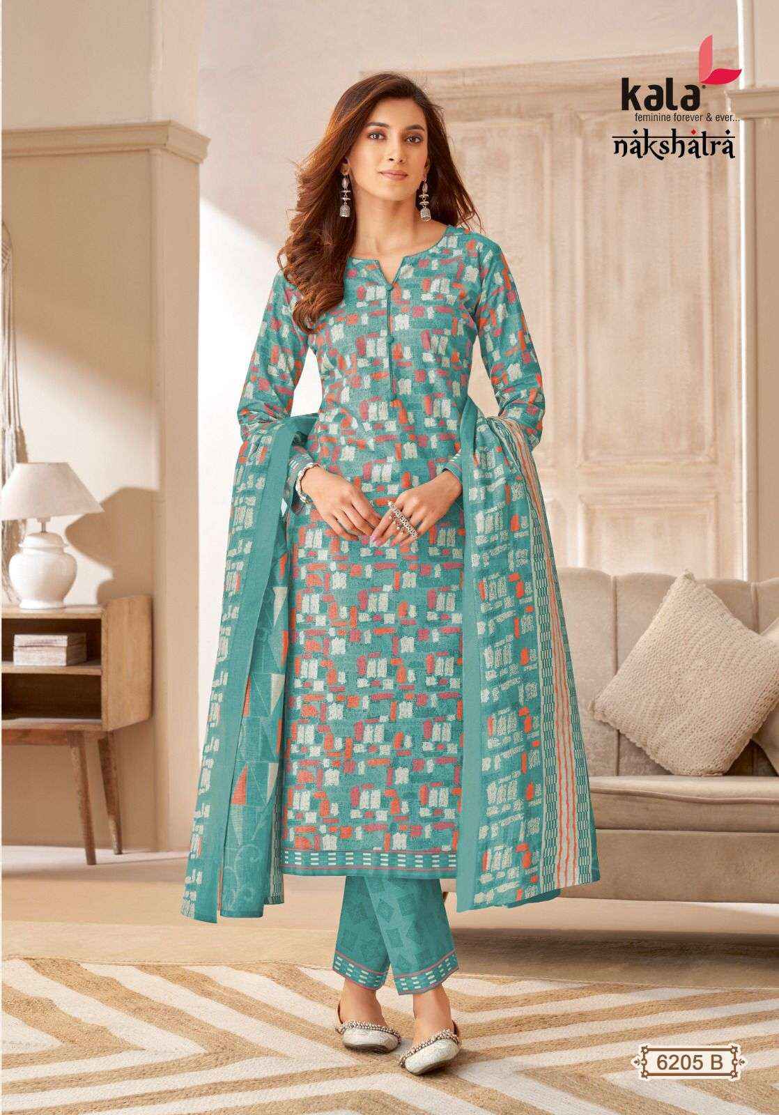 KALA FASHION NAKSHATRA VOL 2 COTTON SALWAR KAMEEZ ( 12 PCS CATALOG )