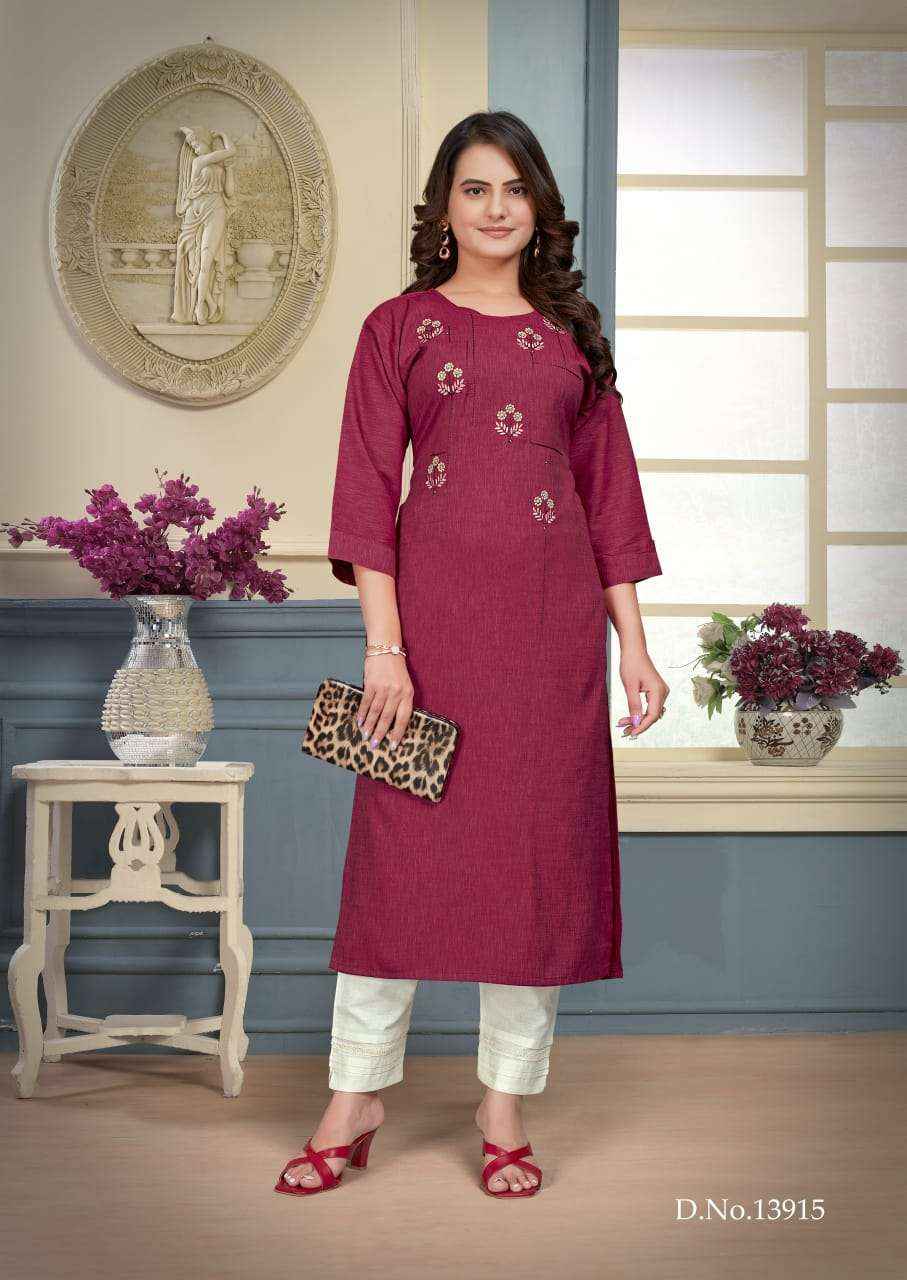 KALAROOP KAJREE FASHION KIRTI STYLE LADIES KURTI ( 6 PCS CATALOG )