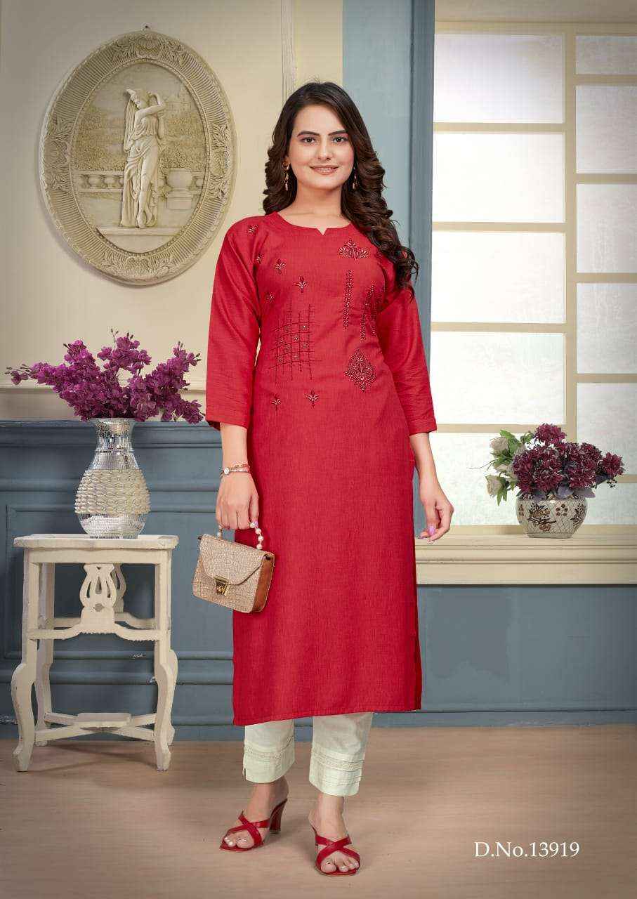 KALAROOP KAJREE FASHION KIRTI STYLE LADIES KURTI ( 6 PCS CATALOG )