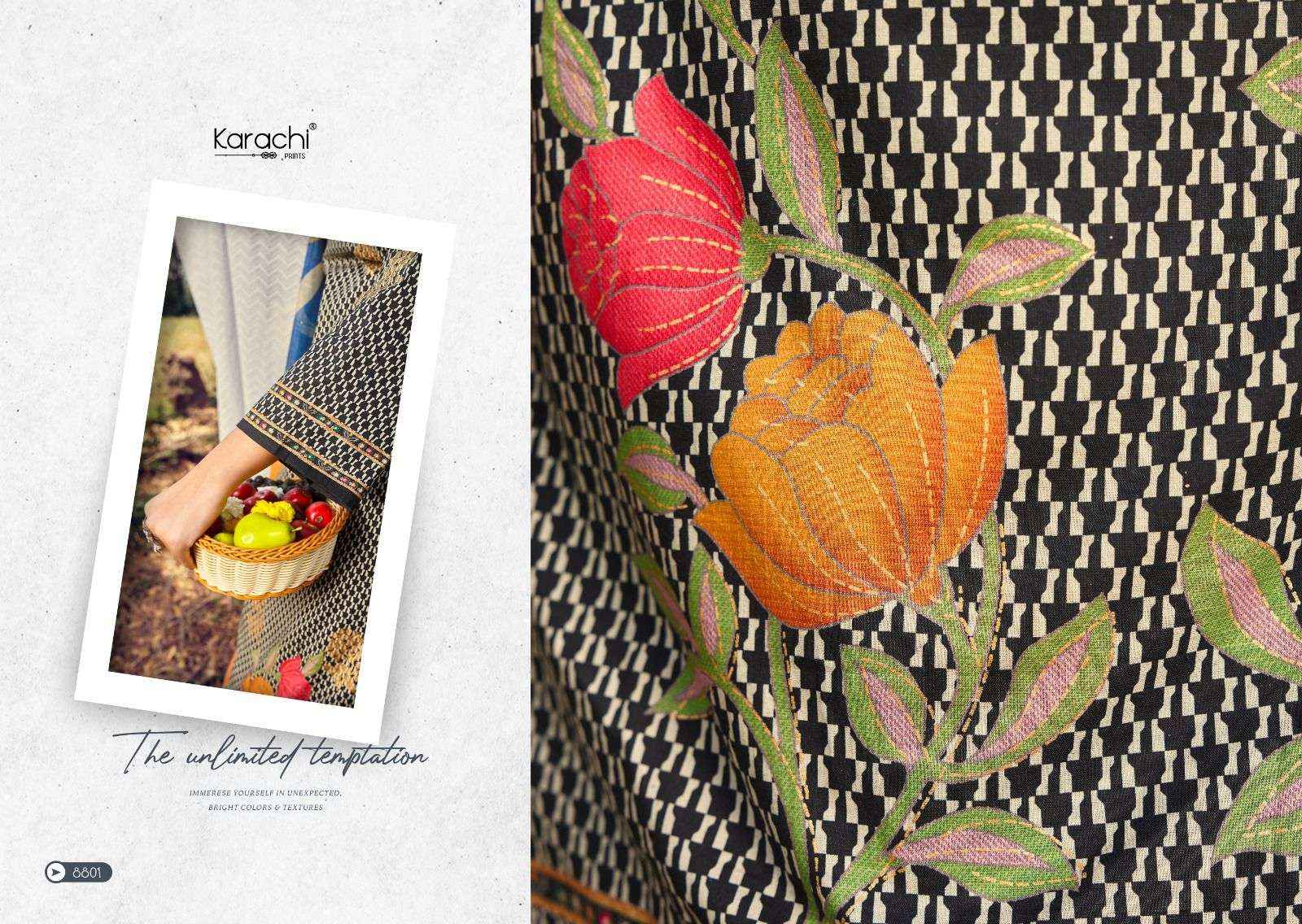 Karachi Prints Kesar Alfaaz Digital Pakistani Designer Suits ( 4 Pcs Catalog ) 