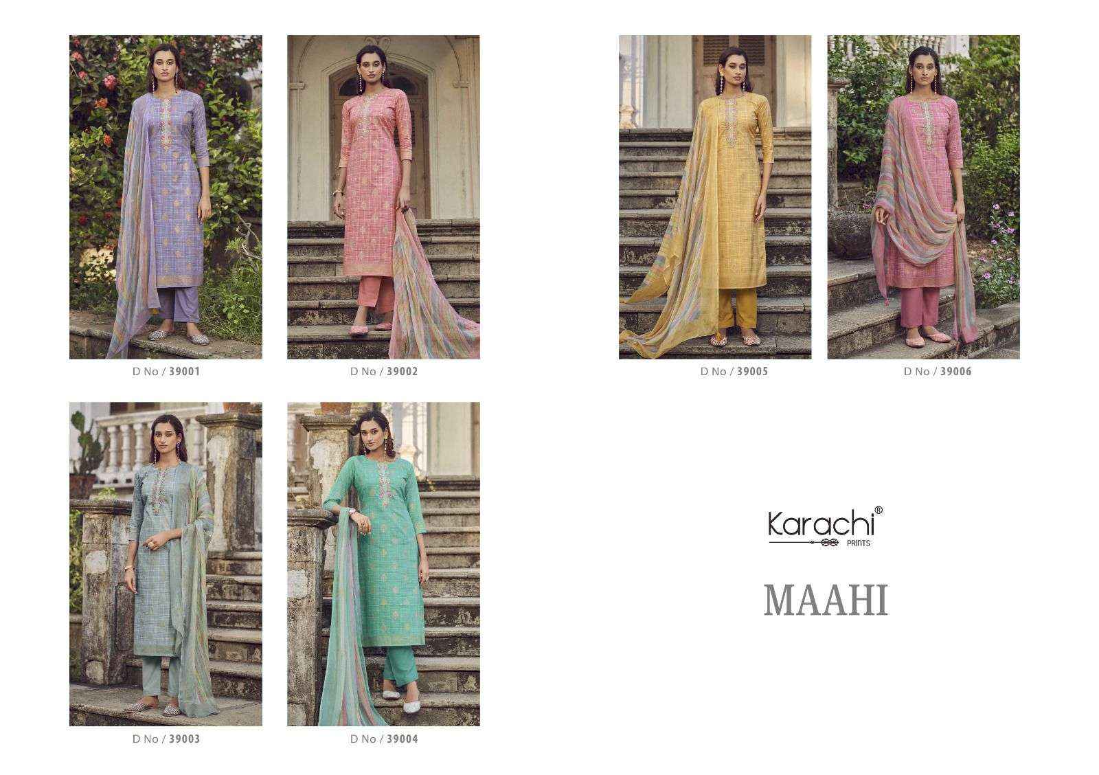 KARACHI PRINTS MAAHI LAWN COTTON PRINT SUITS ( 6 PCS CATALOG )