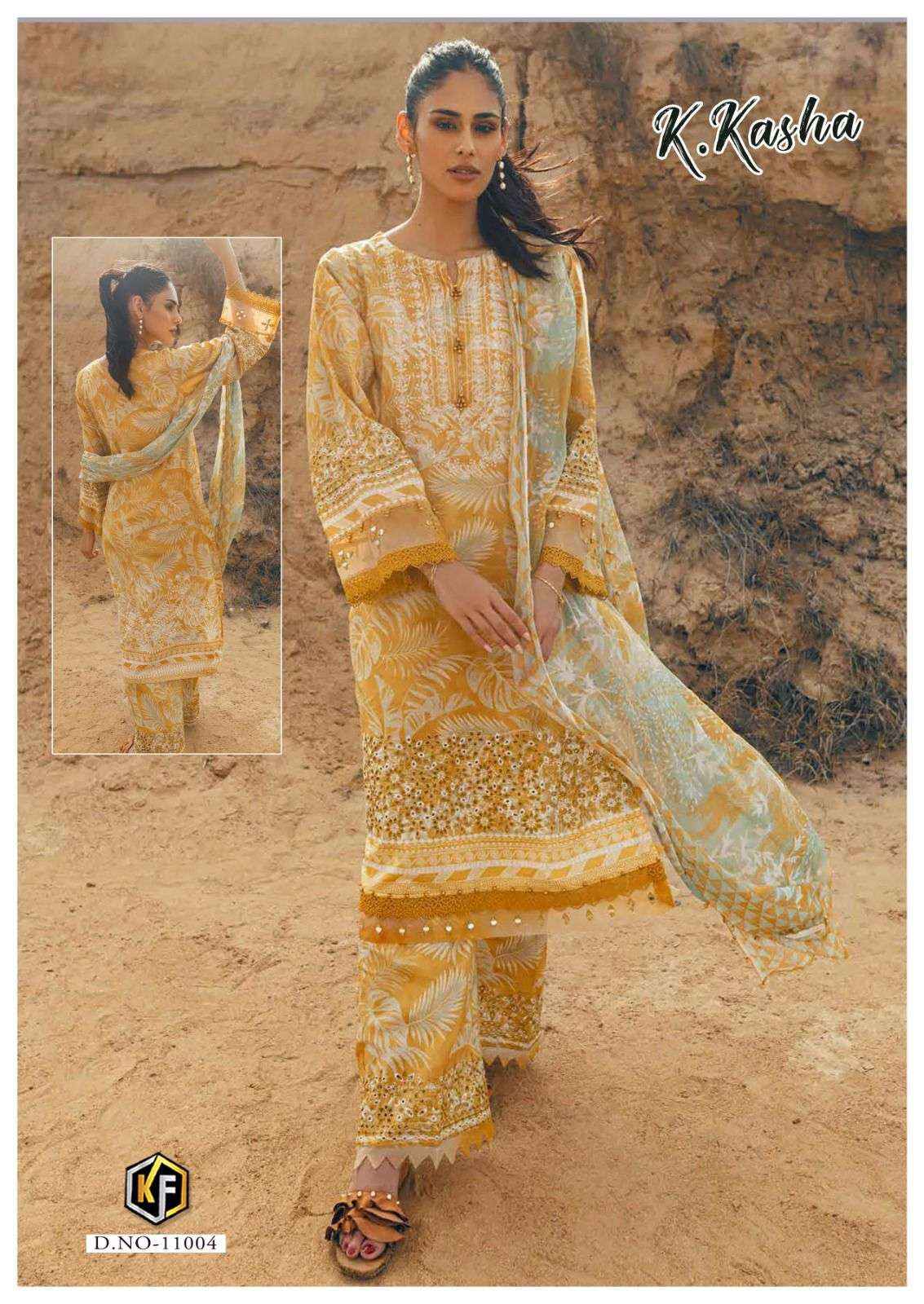 KEVAL FAB K KASHA VOL 11 COTTON PRINT SALWAR SUIT ( 6 pcs catalog )