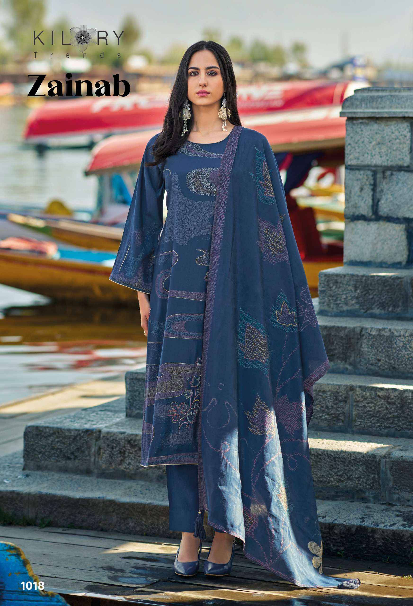 KILORY TRENDZ ZAINAB VISCOSE FANCY EMBROIDERY SUIT ( 8 PCS CATALOG )