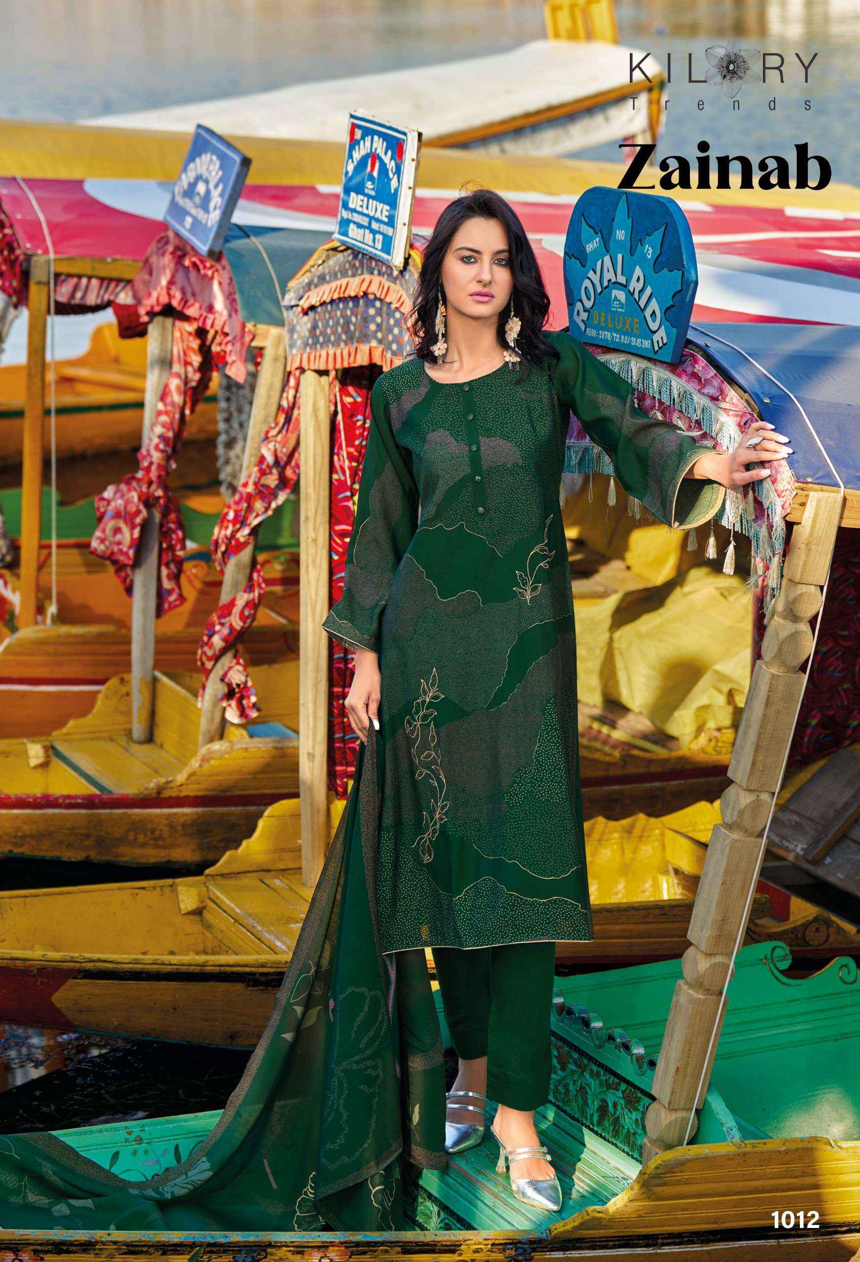 KILORY TRENDZ ZAINAB VISCOSE FANCY EMBROIDERY SUIT ( 8 PCS CATALOG )