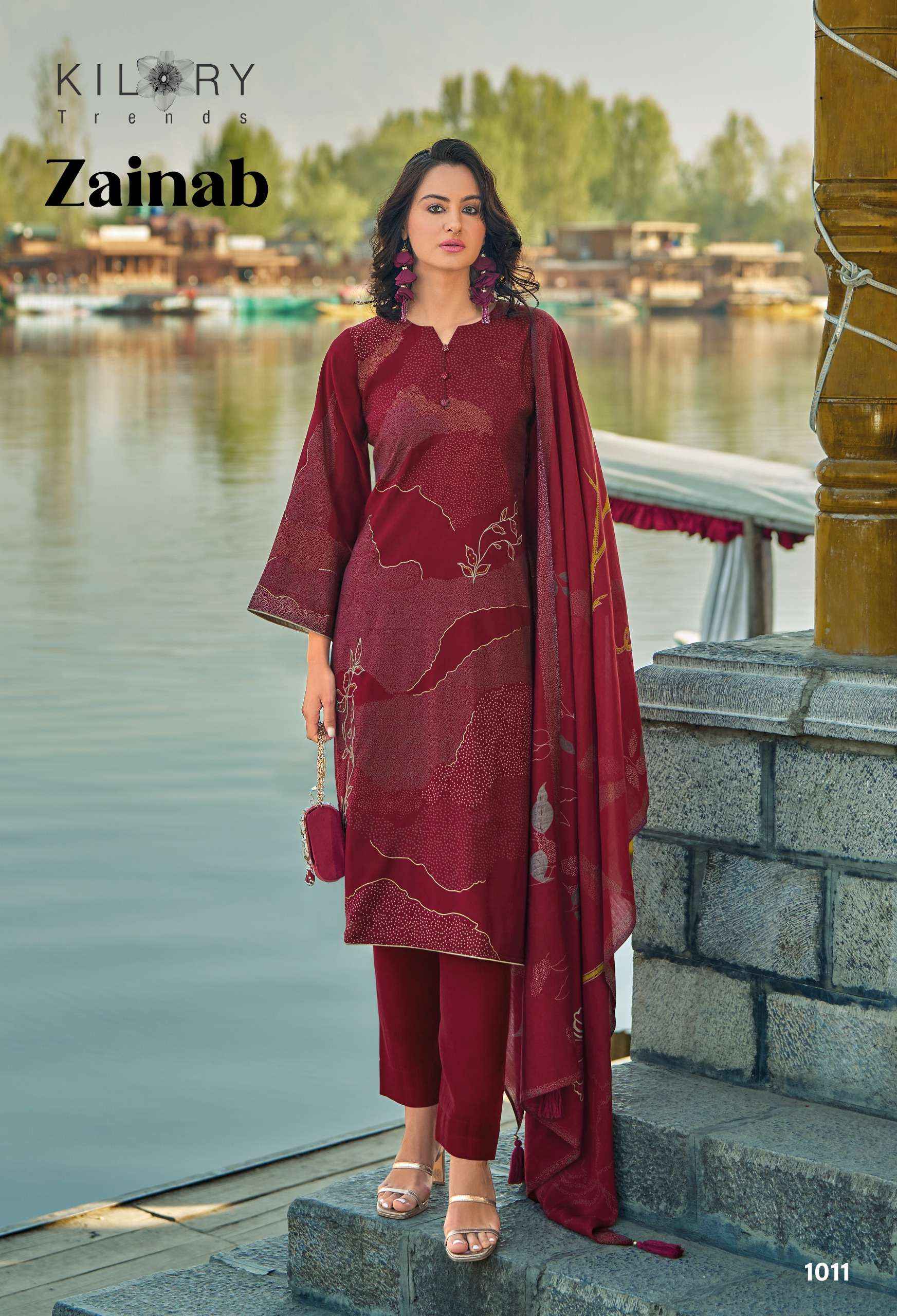 KILORY TRENDZ ZAINAB VISCOSE FANCY EMBROIDERY SUIT ( 8 PCS CATALOG )