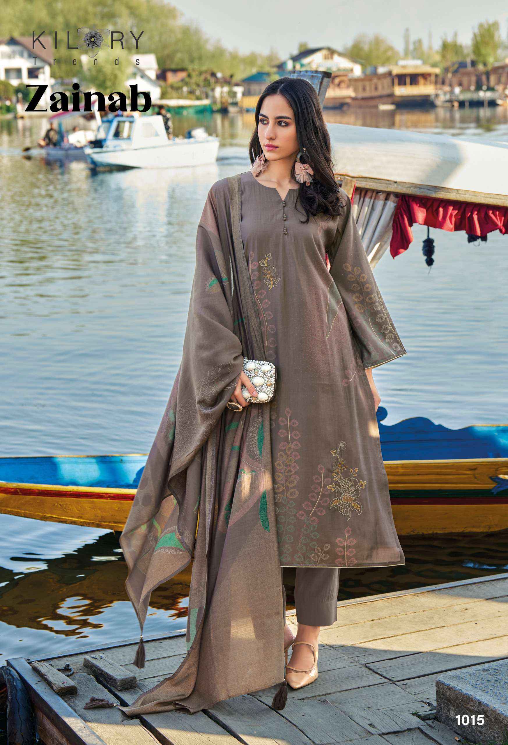 KILORY TRENDZ ZAINAB VISCOSE FANCY EMBROIDERY SUIT ( 8 PCS CATALOG )