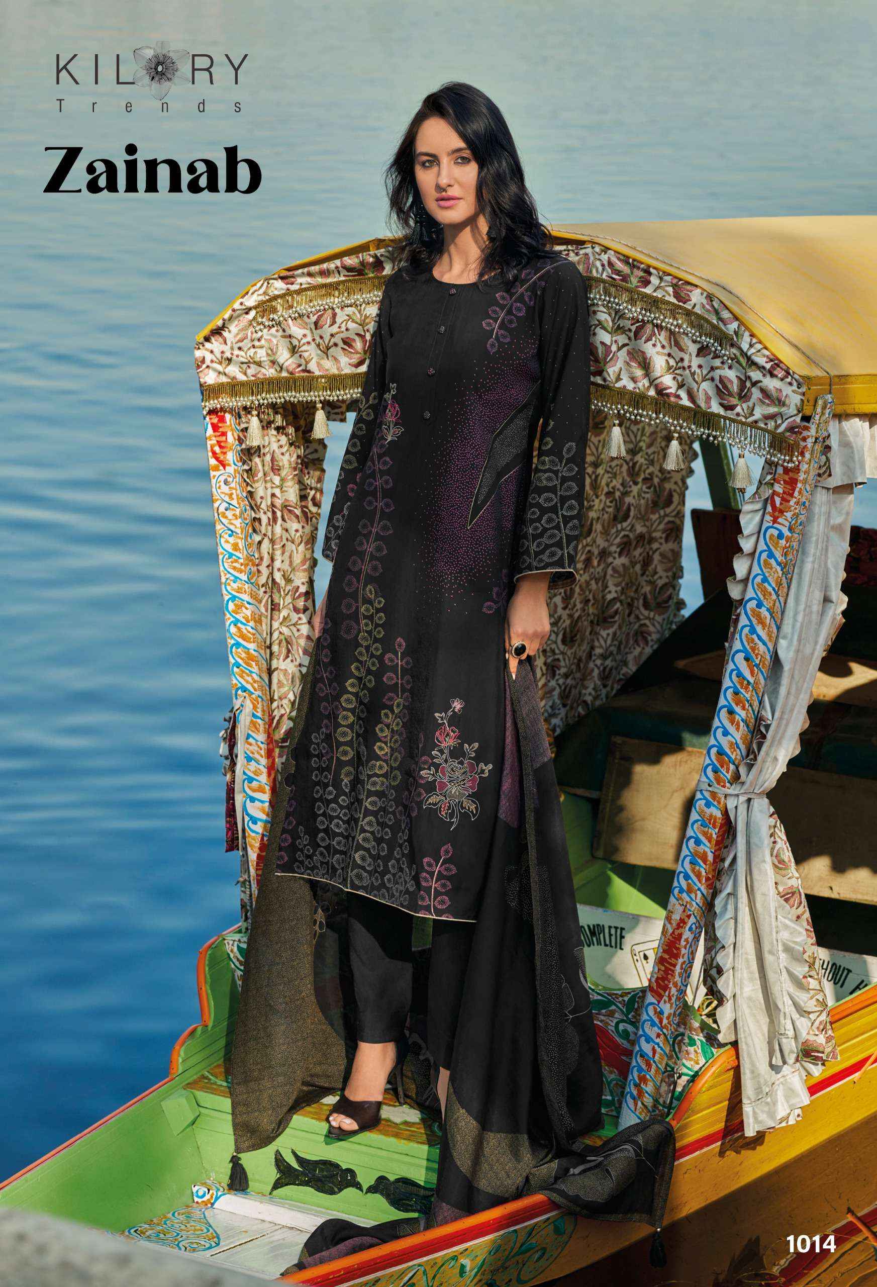 KILORY TRENDZ ZAINAB VISCOSE FANCY EMBROIDERY SUIT ( 8 PCS CATALOG )