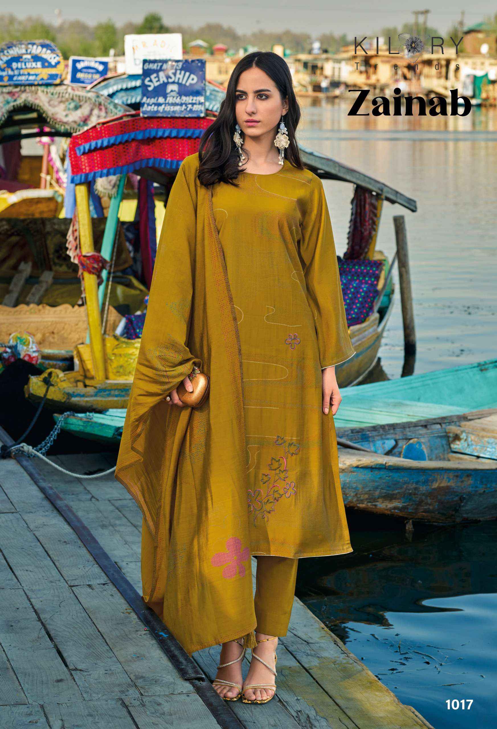 KILORY TRENDZ ZAINAB VISCOSE FANCY EMBROIDERY SUIT ( 8 PCS CATALOG )