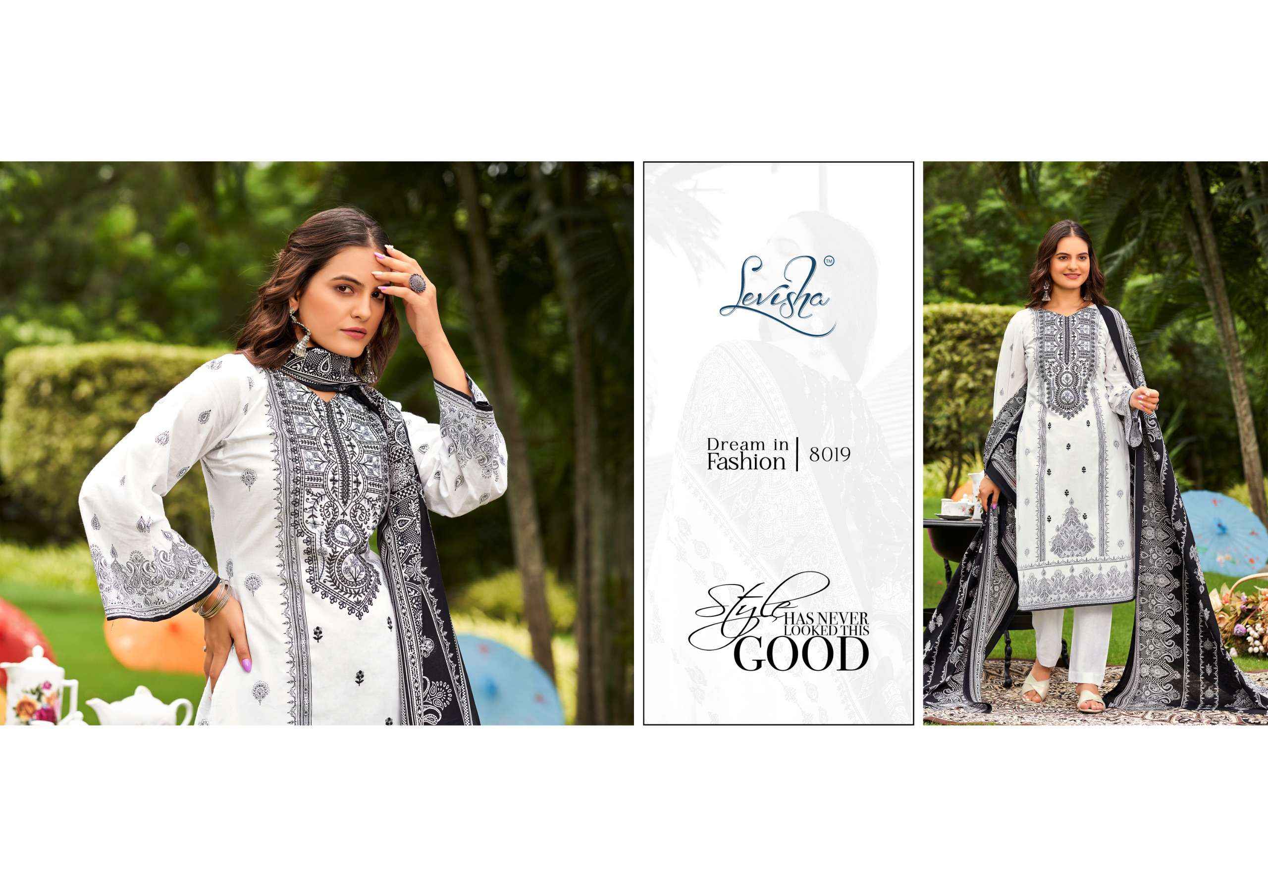 LEVISHA NAIRA NX VOL 8 COTTON DESIGNER DRESS MATERIAL ( 8 PCS CATALOG )