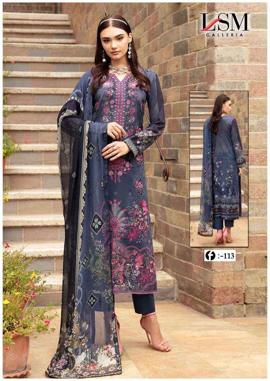 LSM GALLERIA FIRDOUS QUEEN LAWN VOL 11 READY MADE COLLECTION ( 6 pcs catalog )