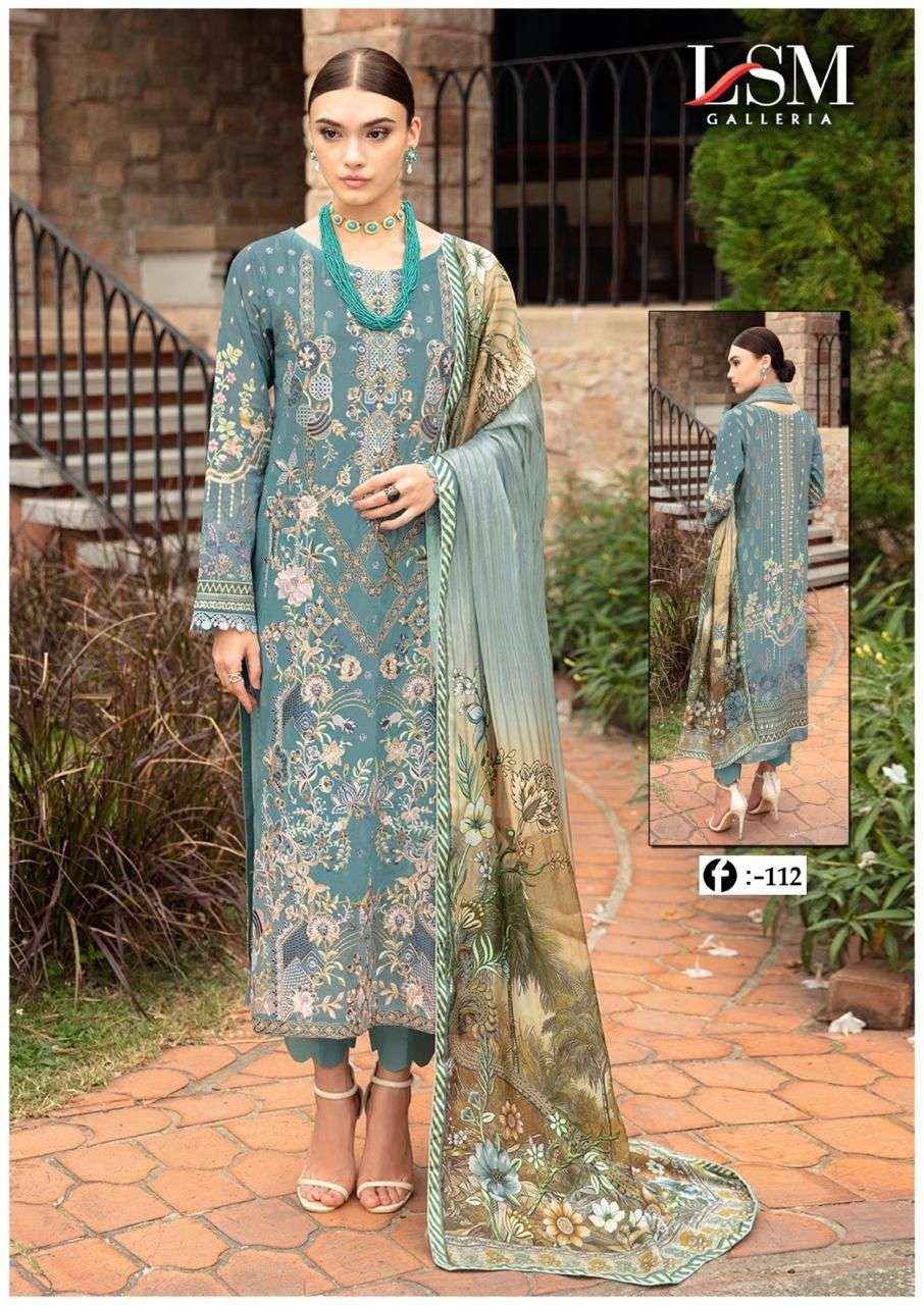 LSM GALLERIA FIRDOUS QUEEN LAWN VOL 11 READY MADE COLLECTION ( 6 pcs catalog )