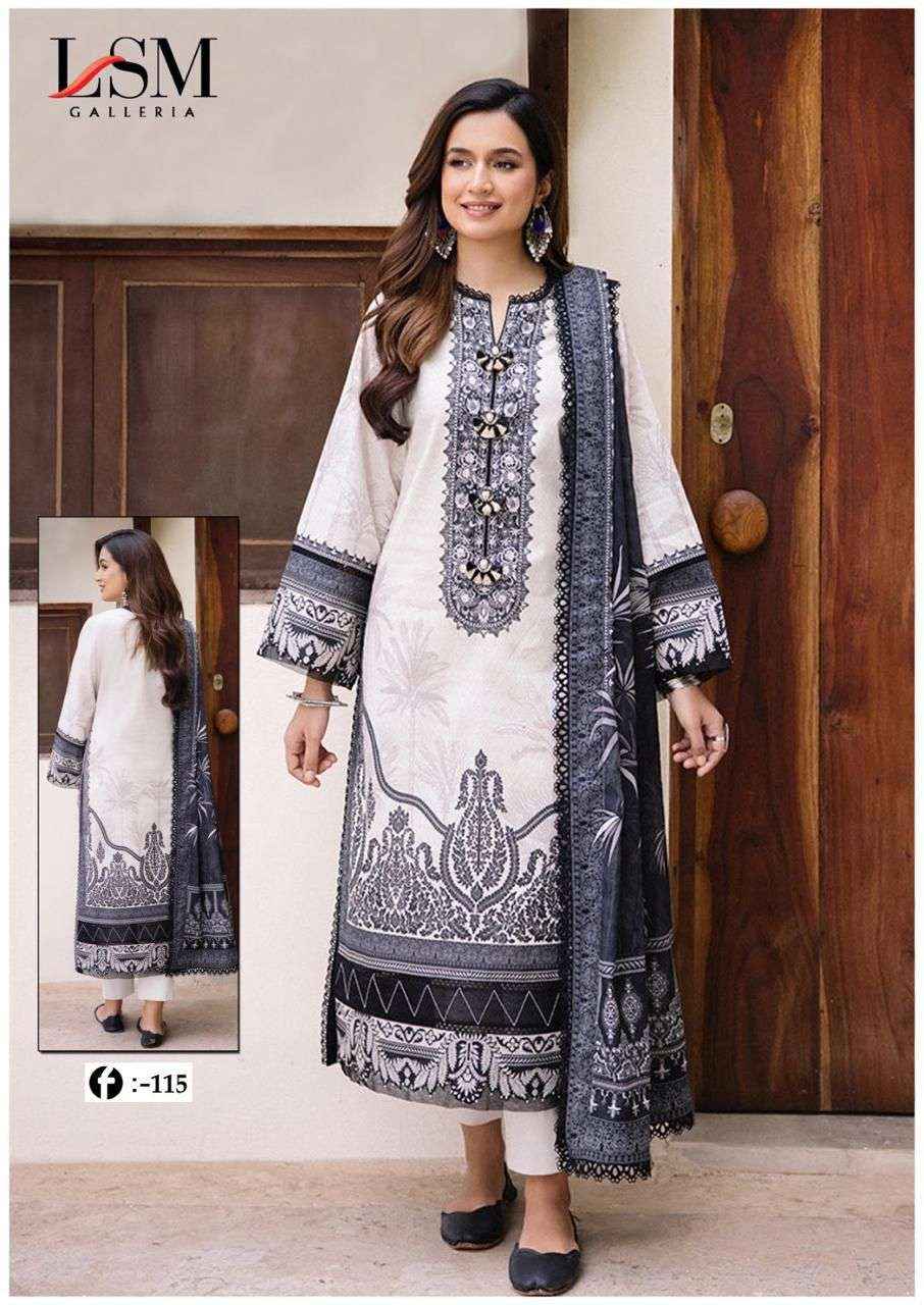 LSM GALLERIA FIRDOUS QUEEN LAWN VOL 11 READY MADE COLLECTION ( 6 pcs catalog )