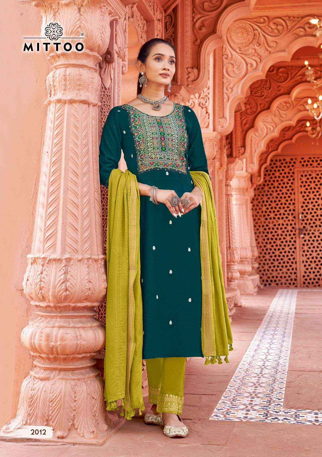 MITTOO SIMAYAA VOL 2 VISCOSE FANCY EMBROIDERIES KURTI COMBO SET ( 6 PCS CATALOG )