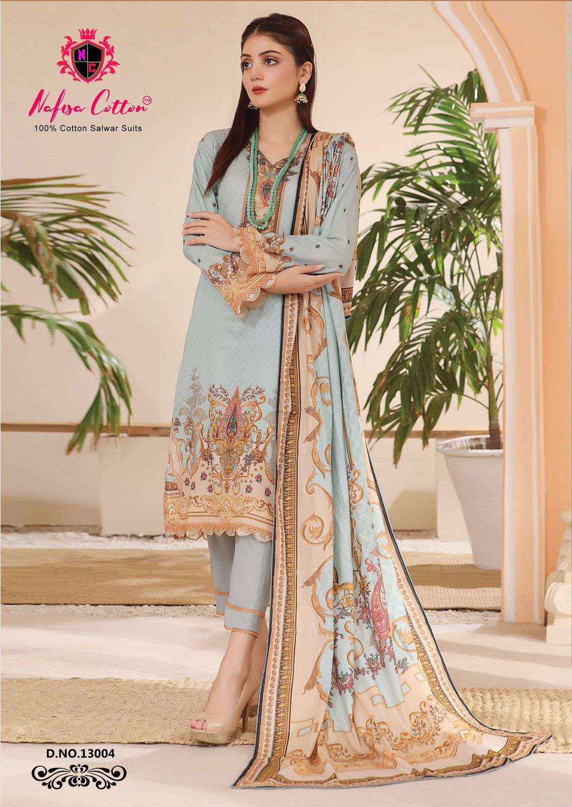 NAFISA COTTON MONSOON COTTON COLLECTION VOL 13 COTTON SALWAR SUIT ( 6 PCS CATALOG )