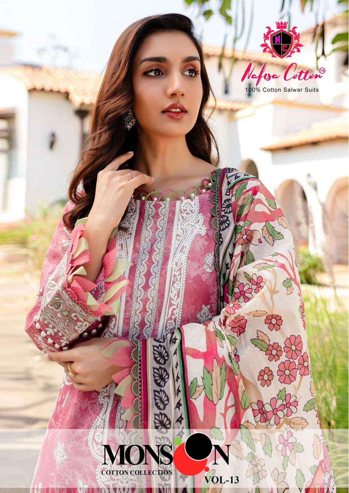 NAFISA COTTON MONSOON COTTON COLLECTION VOL 13 COTTON SALWAR SUIT ( 6 PCS CATALOG )