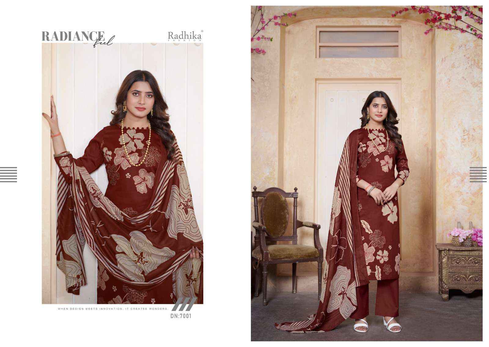 RADHIKA FASHION AZARA GULBAGH VOL 3 JAM COTTON DRESS MATERIAL ( 6 PCS CATALOG )