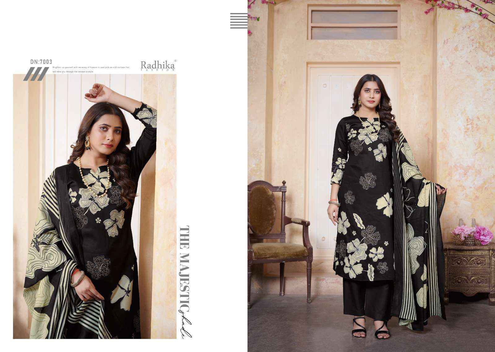 RADHIKA FASHION AZARA GULBAGH VOL 3 JAM COTTON DRESS MATERIAL ( 6 PCS CATALOG )