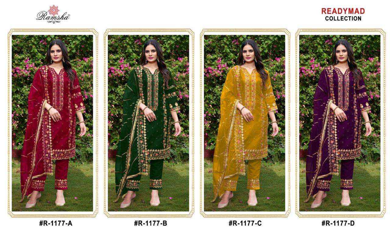 RAMSHA R 1177 ORGANZA HEAVY DESIGNER PAKISTANI SUIT