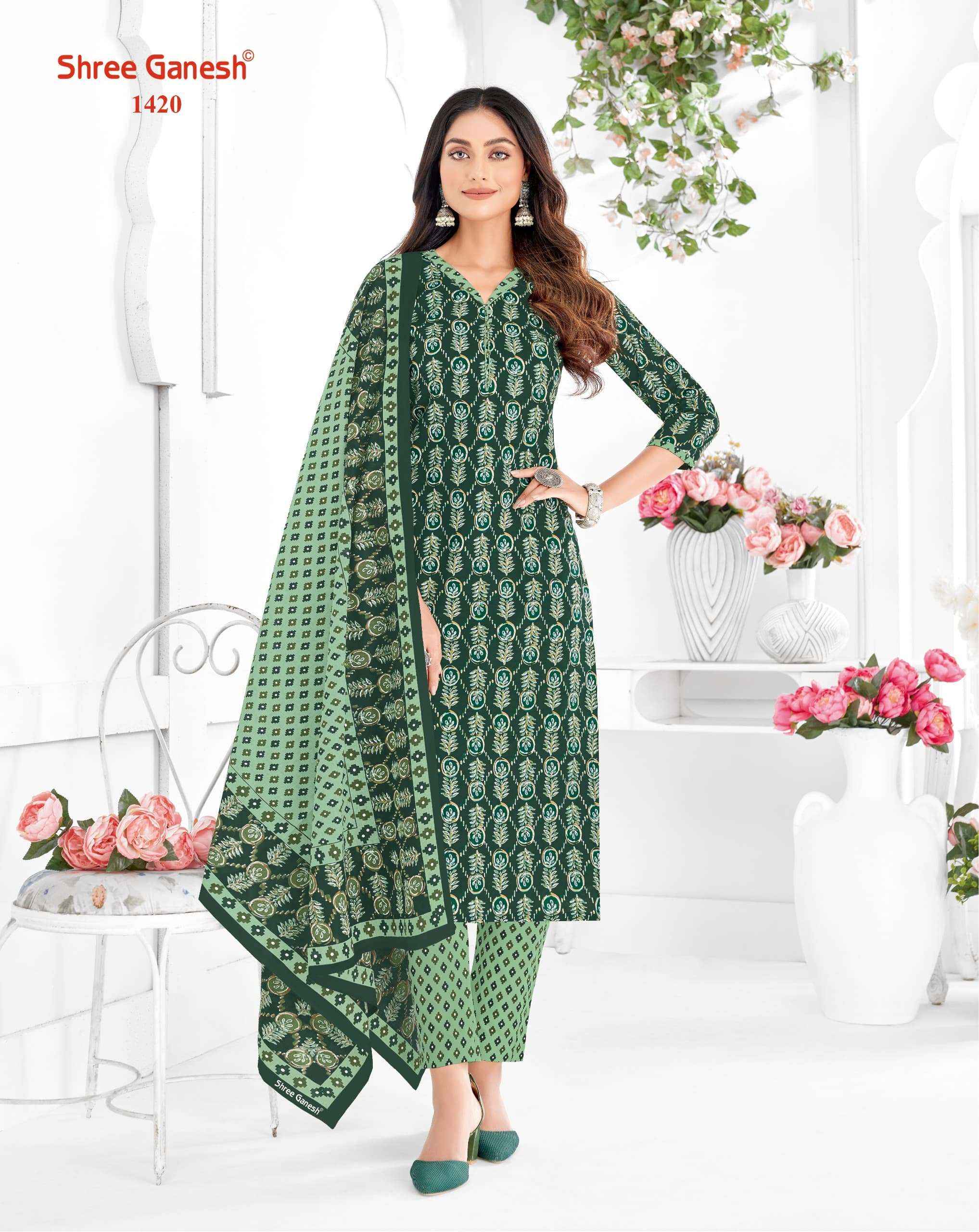 SHREE GANESH VAANI VOL 4 COTTON PRINT DRESS MATERIAL ( 20 PCS CATALOG )