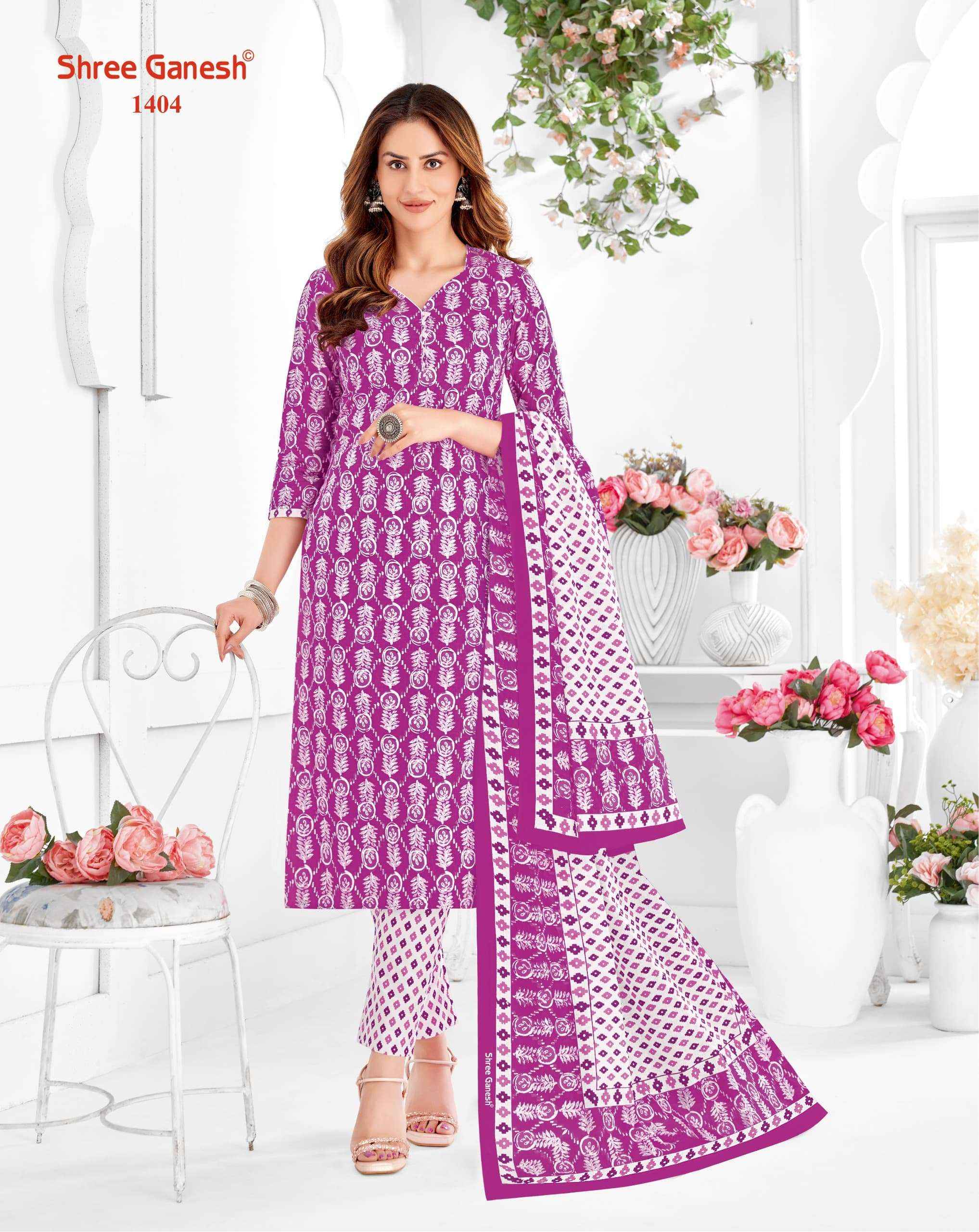 SHREE GANESH VAANI VOL 4 COTTON PRINT DRESS MATERIAL ( 20 PCS CATALOG )