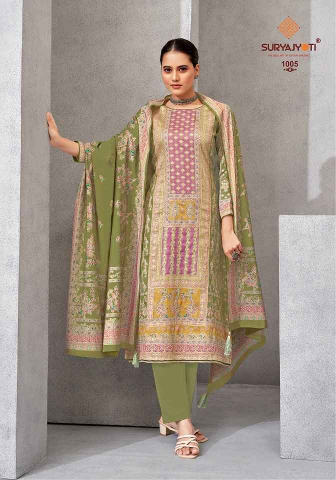 Suryajyoti kamakshi Vol-1 Jam Satin salwar Kameez ( 6 PCS CATALOG )