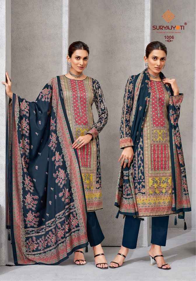 Suryajyoti kamakshi Vol-1 Jam Satin salwar Kameez ( 6 PCS CATALOG )