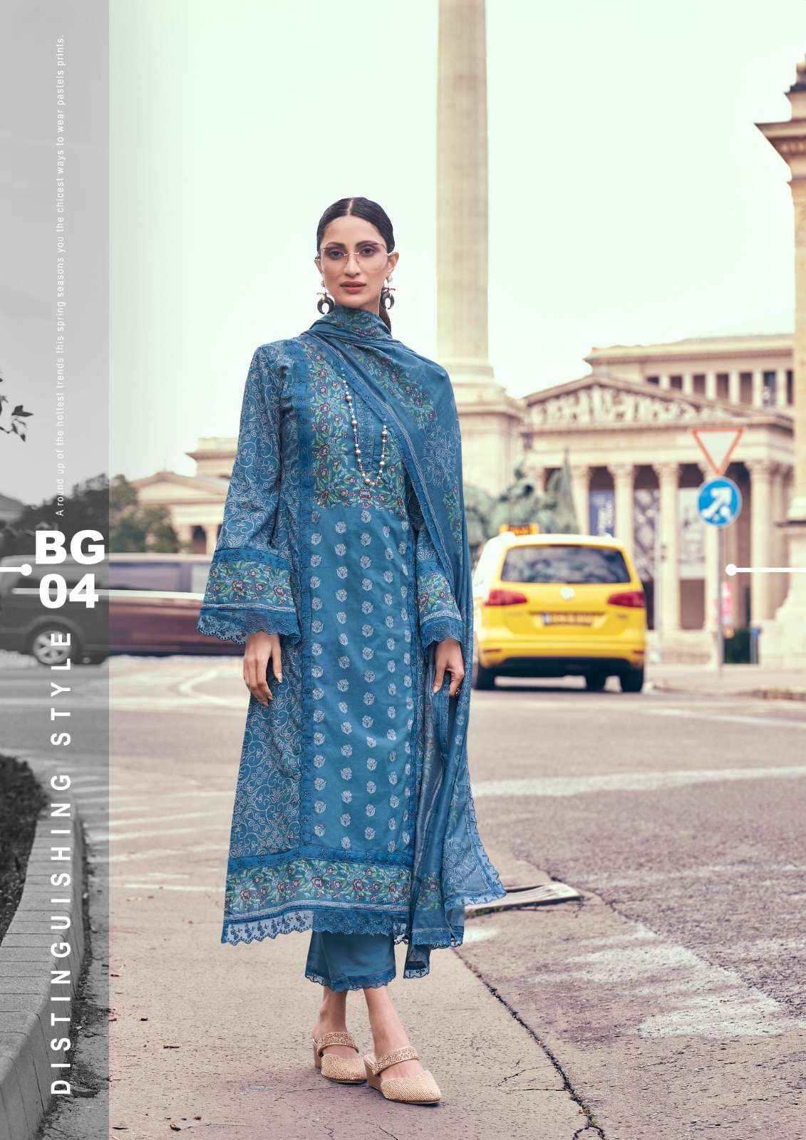 THE HERMITAGE SHOP BAGH LAWN COTTON CHIKANKARI SALWAR KAMEEZ ( 6 pcs CATALOG )