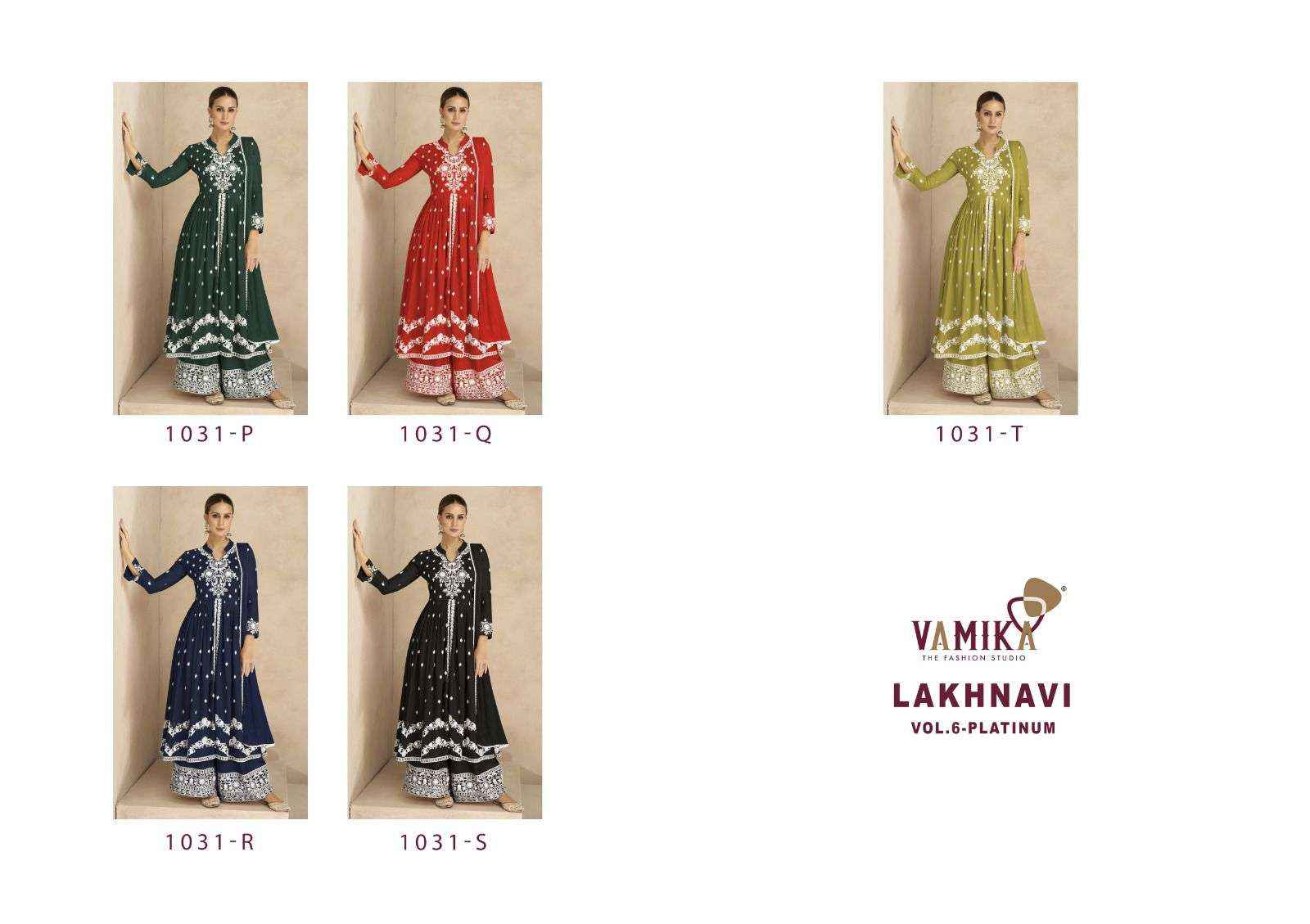 VAMIKA LAKHNAVI VOL 6 PLATINUM HEAVY DESIGNER PARTY WEAR SUIT